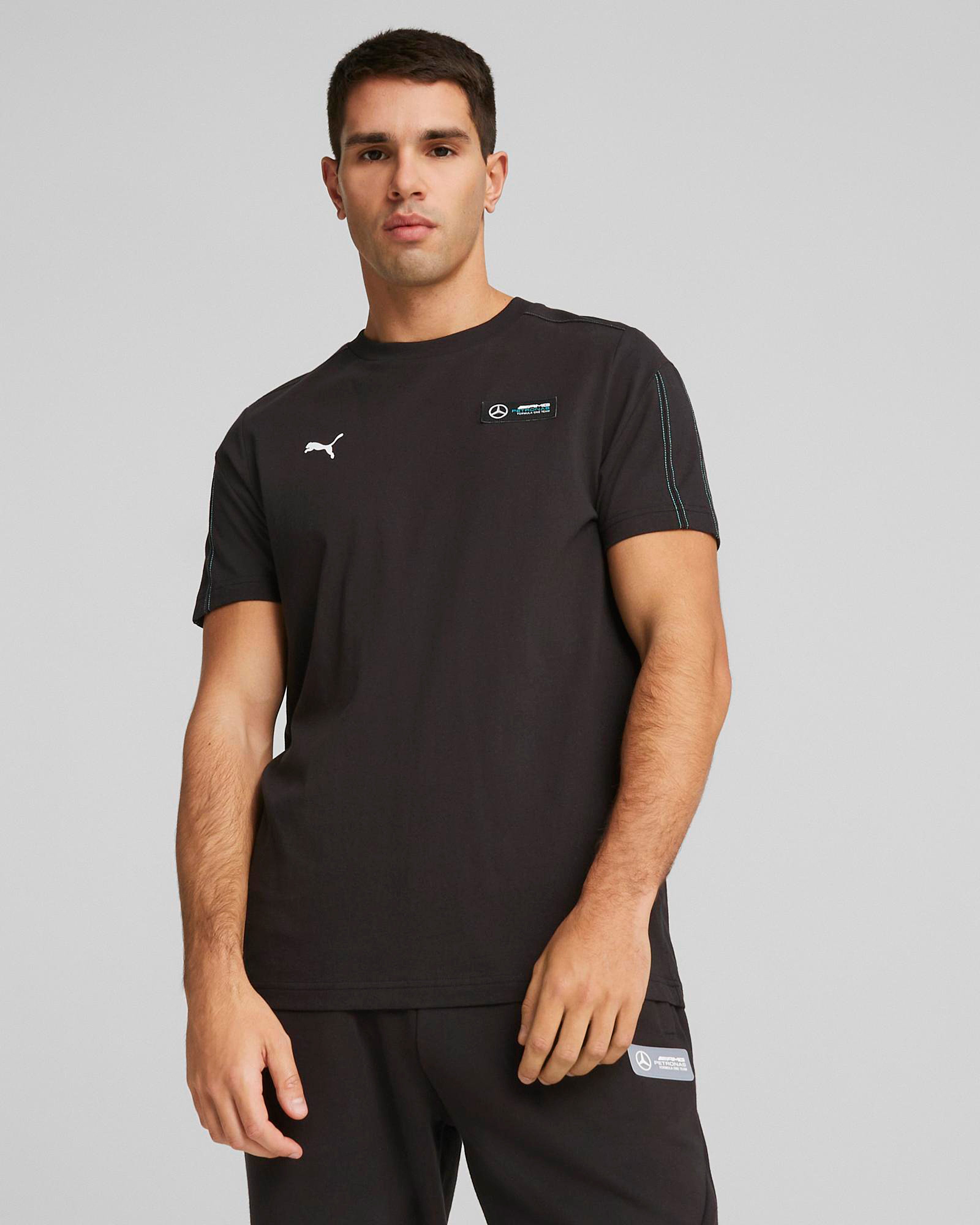 Mens Puma MT7 Tee Black | Official Mercedes-AMG PETRONAS F1 Team Store