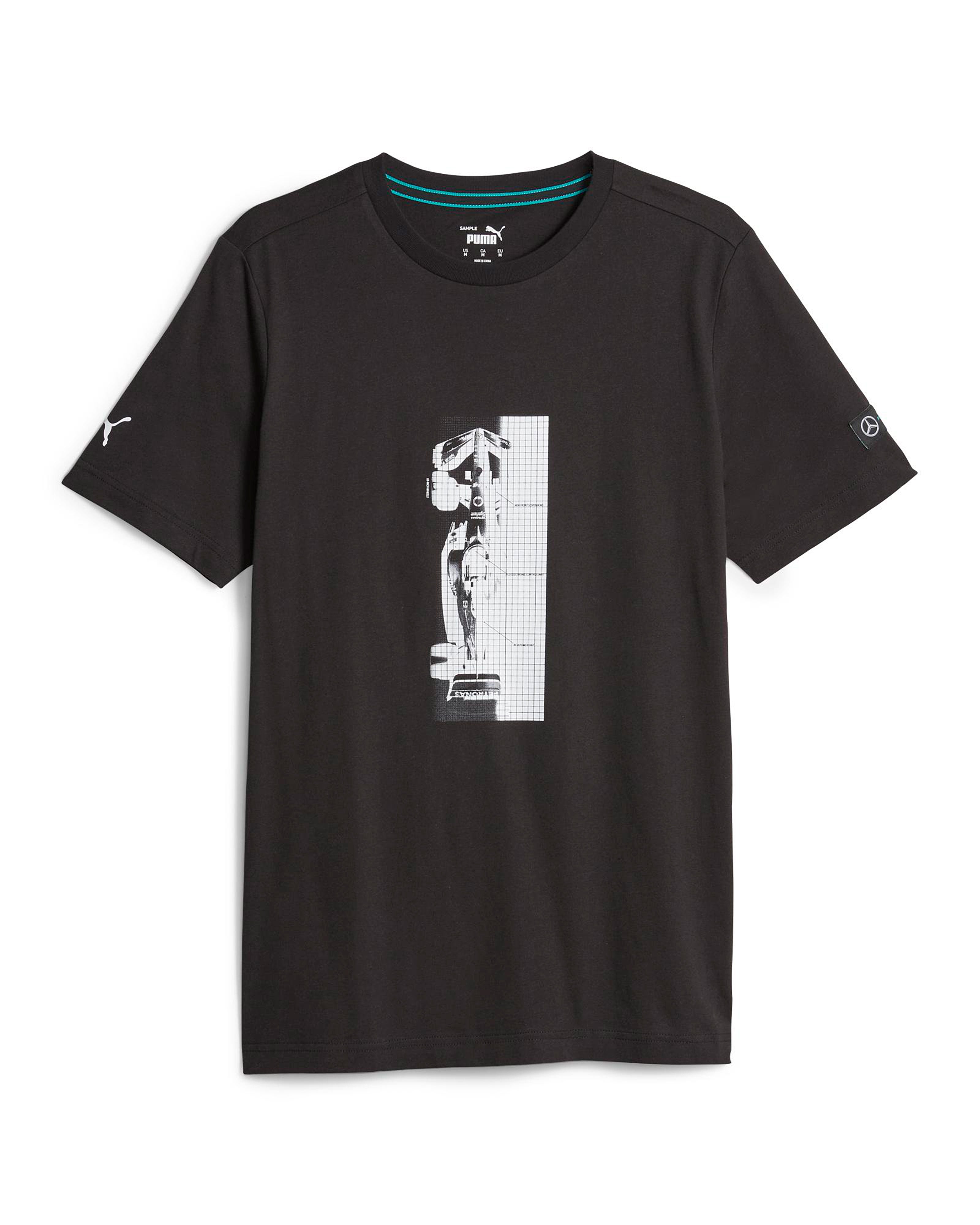 Mens Puma Essential Car Graphic Tee Black | Official Mercedes-AMG