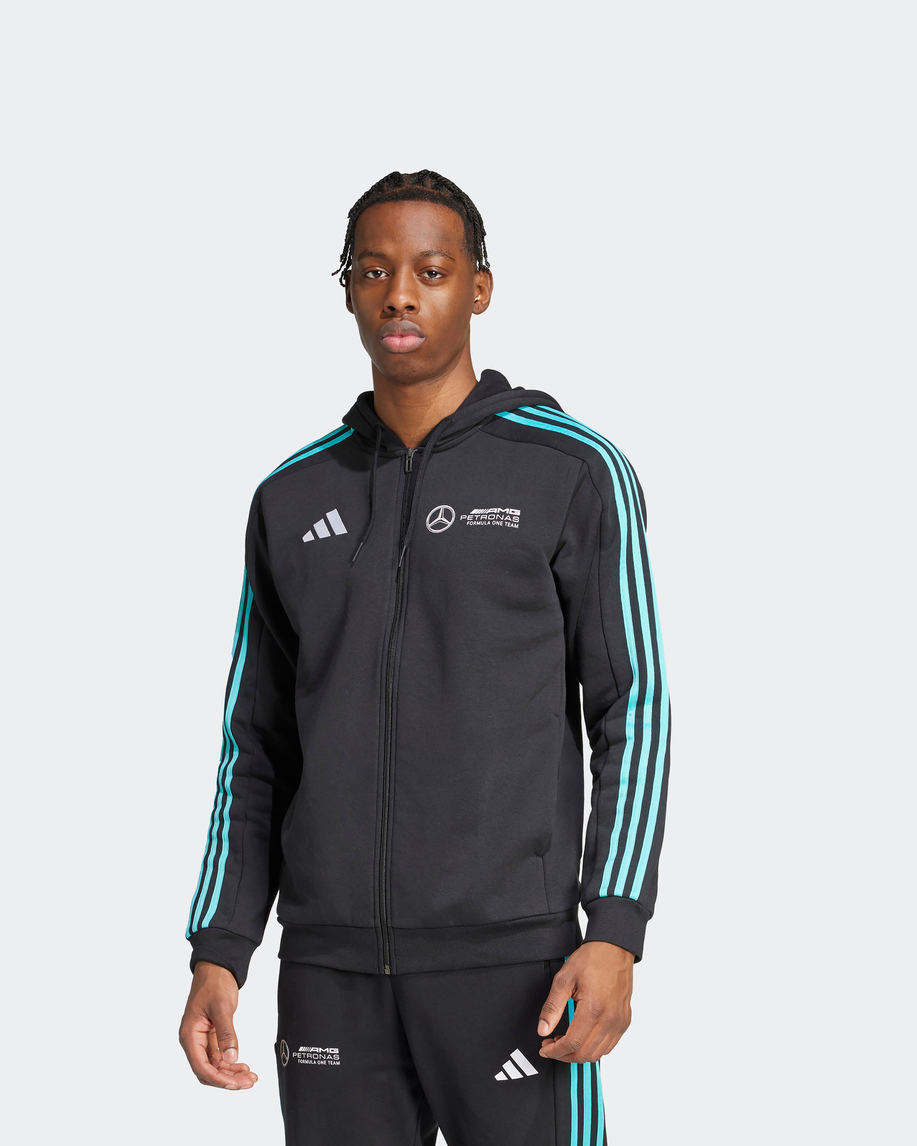 Mens DNA Full-Zip Hoody Black - Main Image