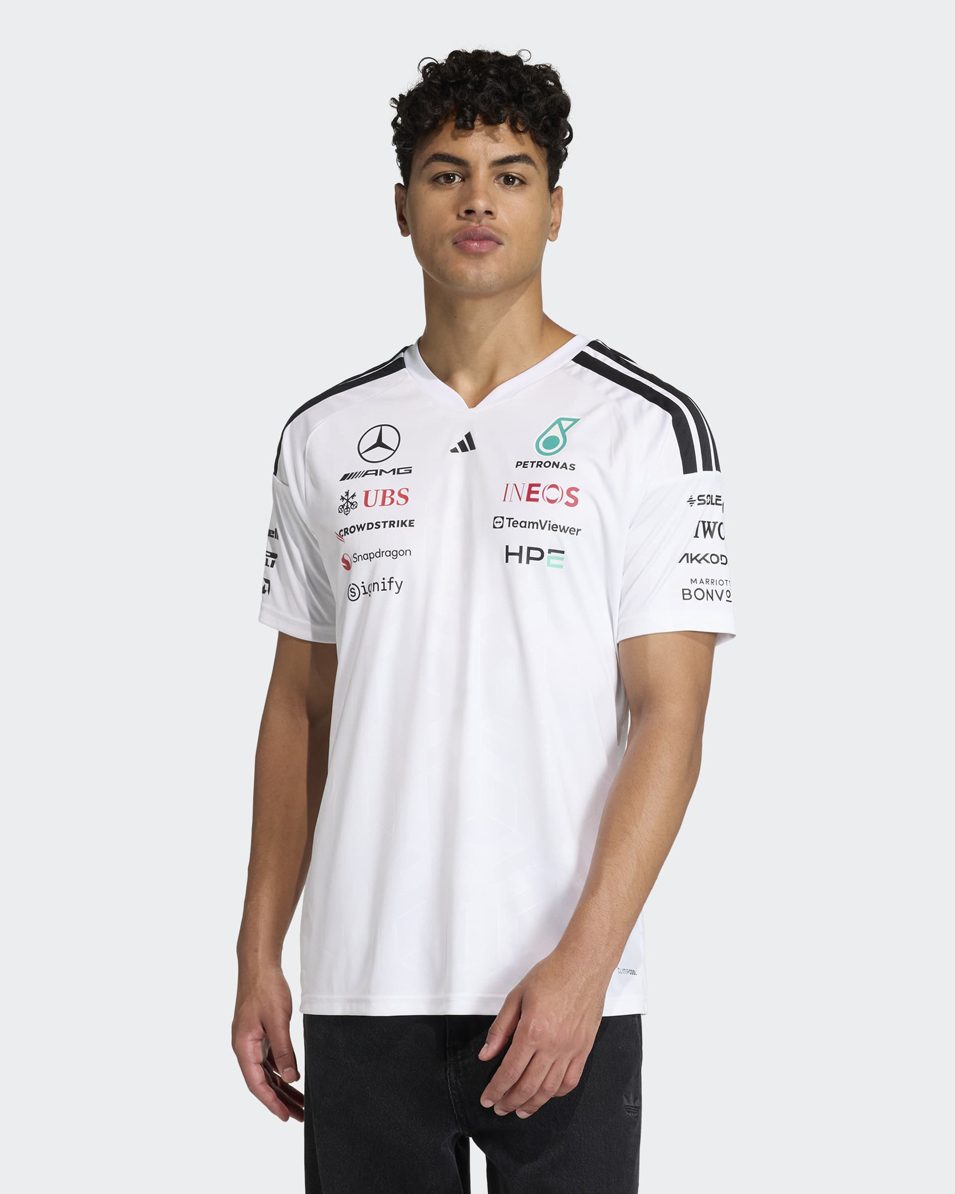 Mercedes-AMG PETRONAS F1 Team Mens 2026 Team Driver Tee - White