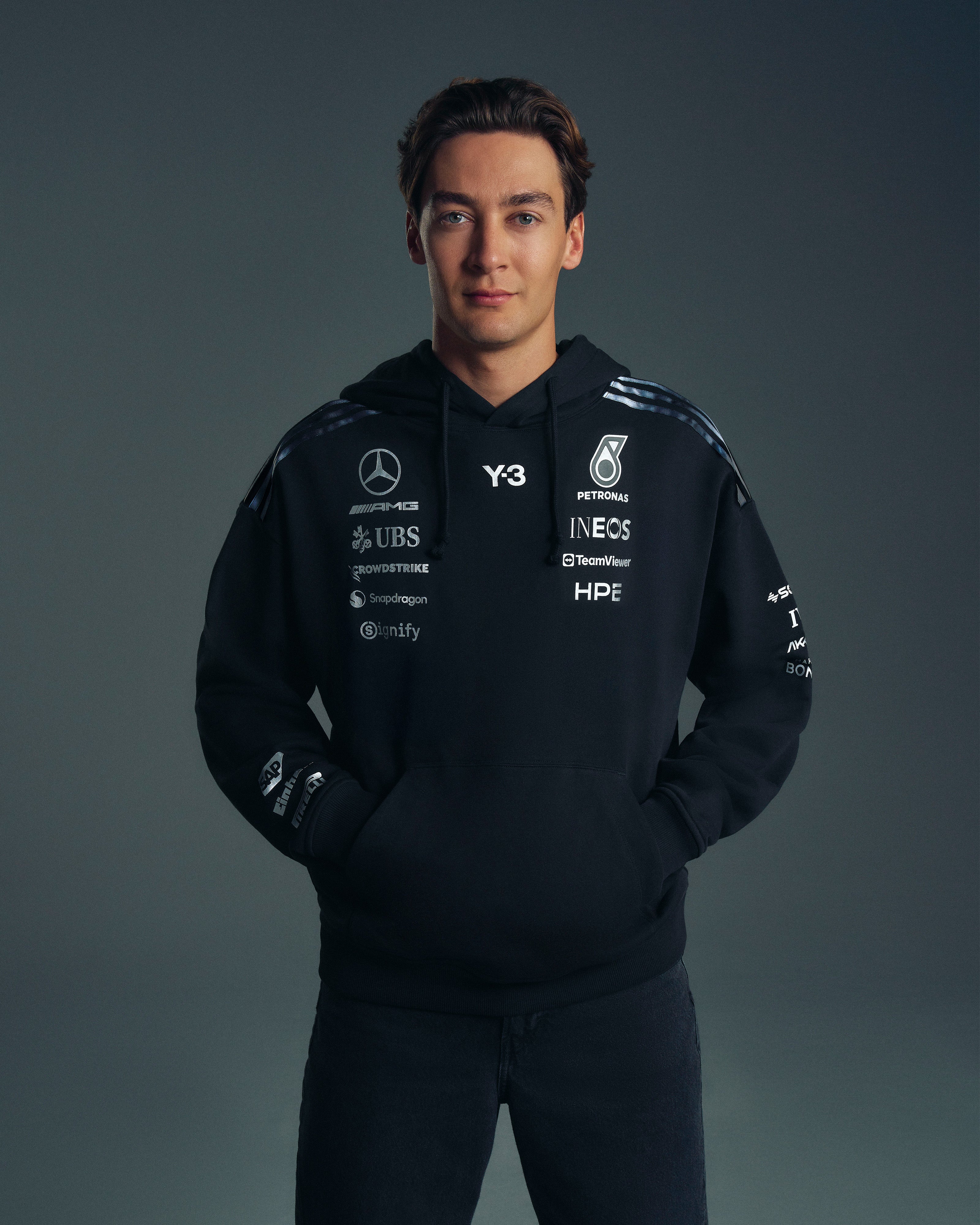 Mercedes-AMG PETRONAS F1 Team Y-3 Team Hoody - Black (2026