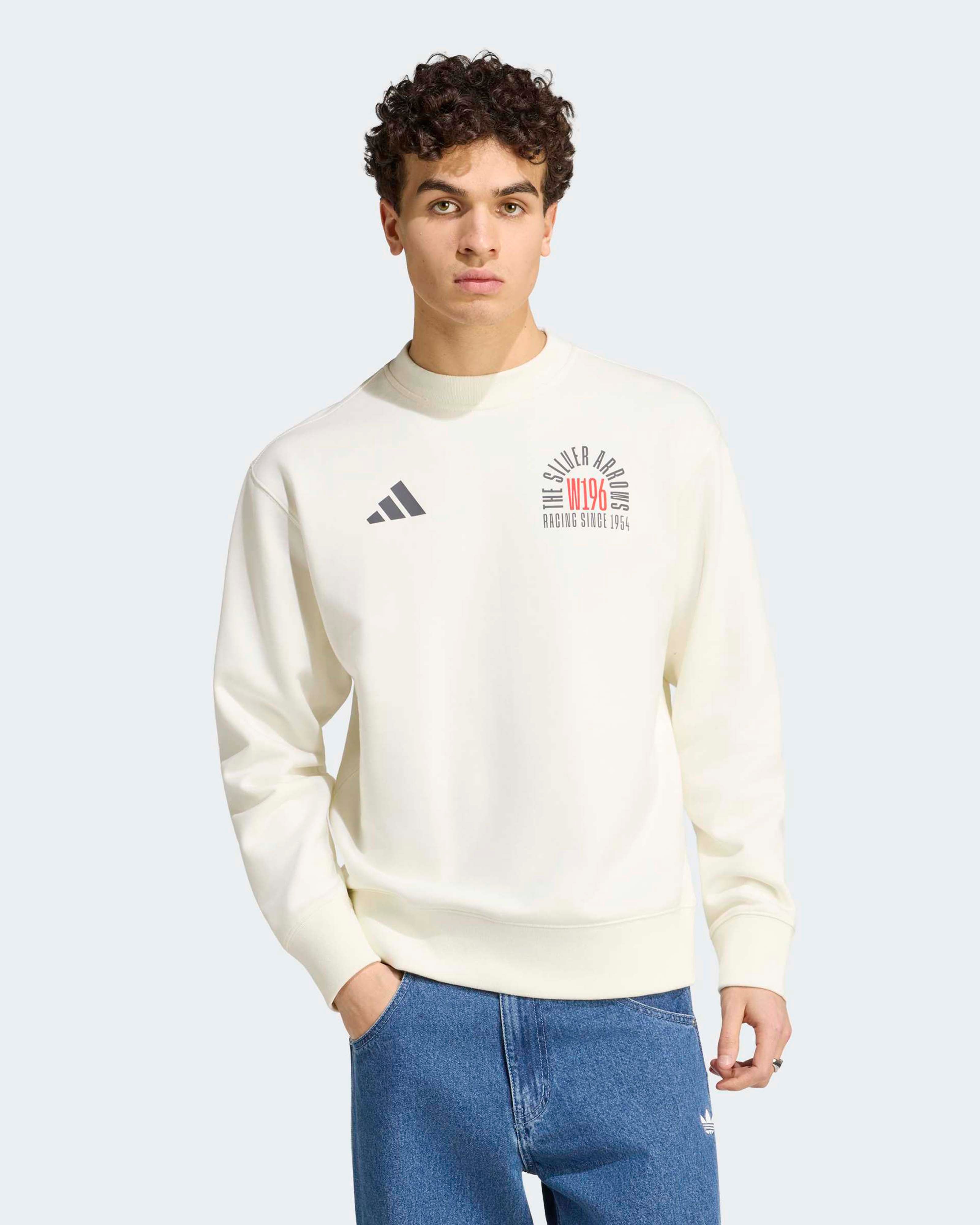 Men's Silver Arrows 1955 Sweat Top - Off White (2026) | Mercedes