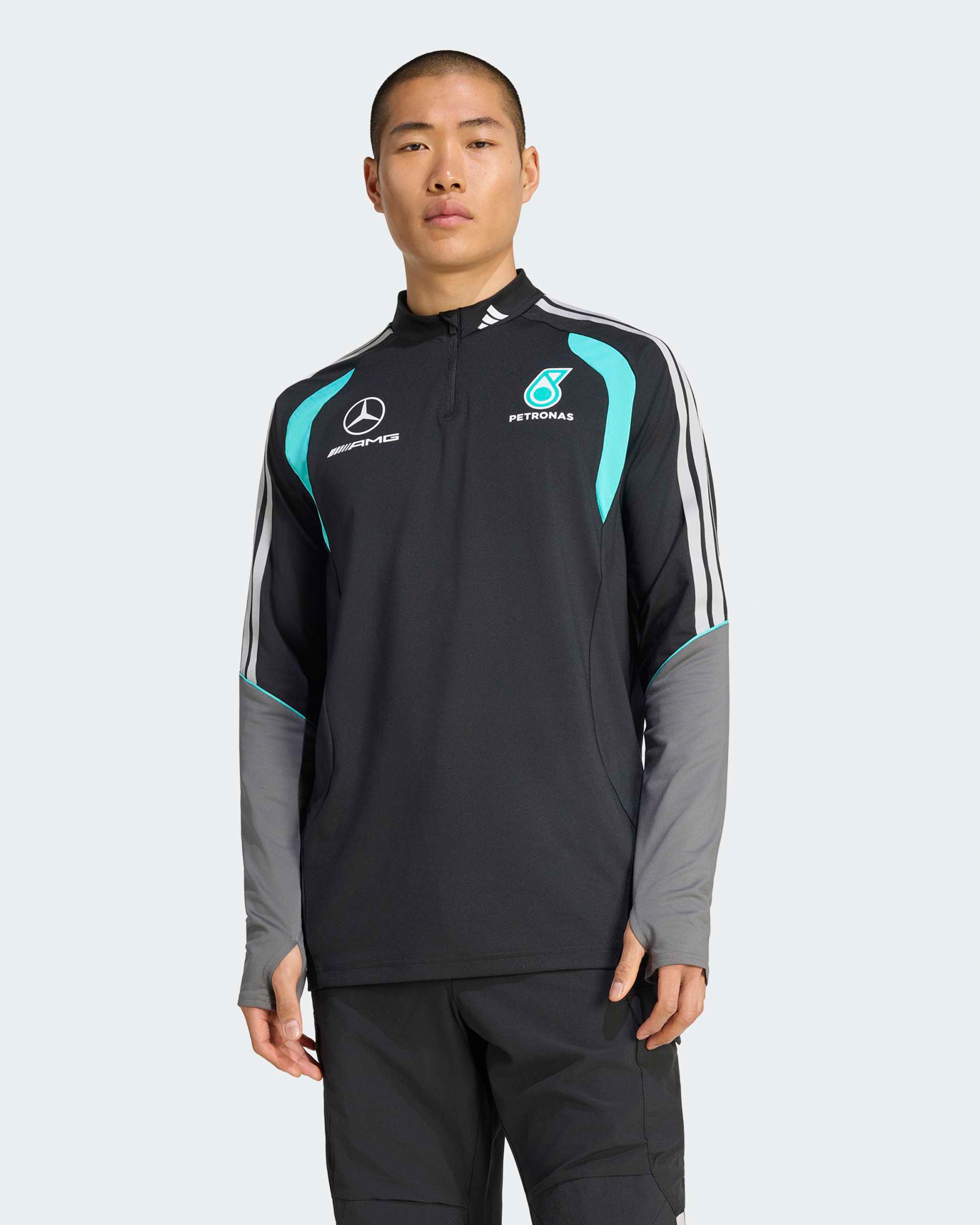 Men's 2026 Mechanics Quarter Zip Top – Black | Mercedes-AMG