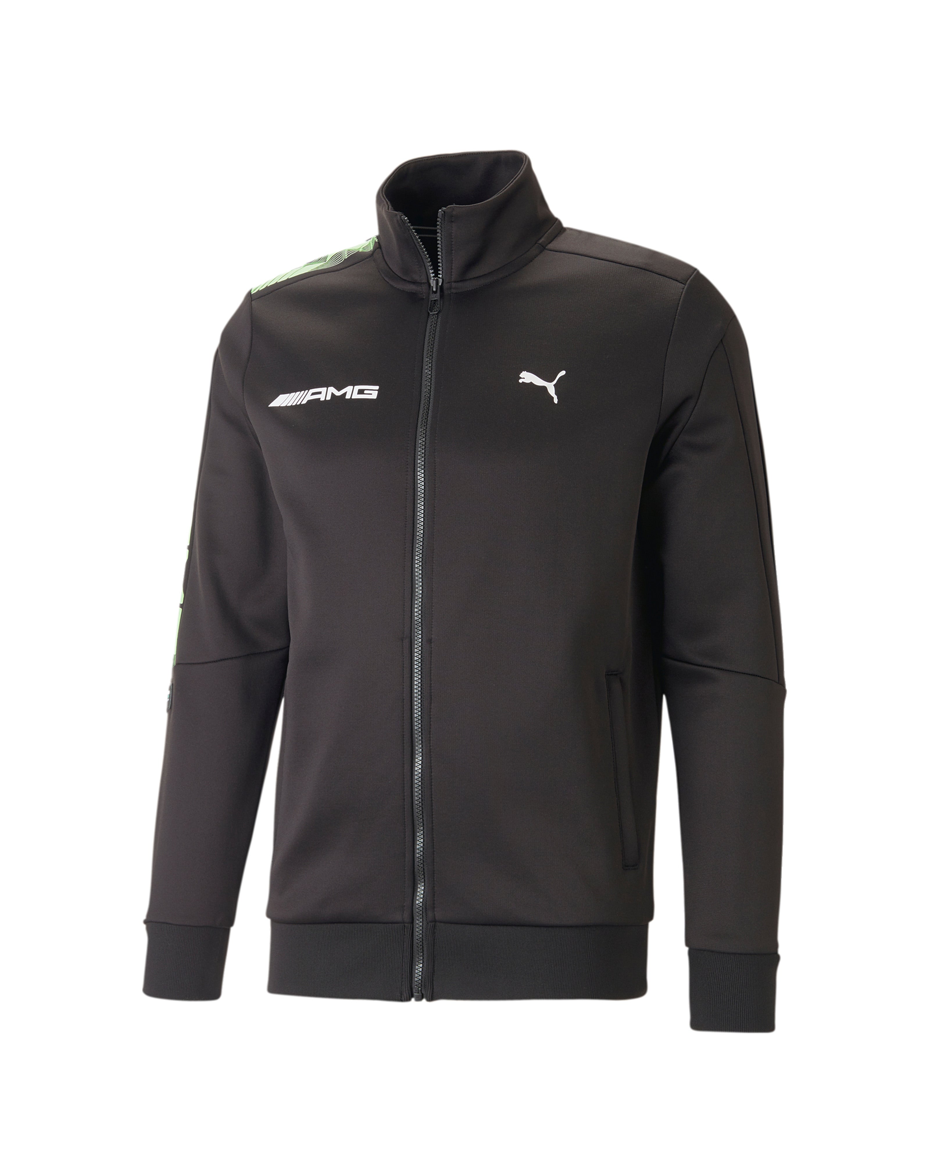 Black and white outlet puma track jacket