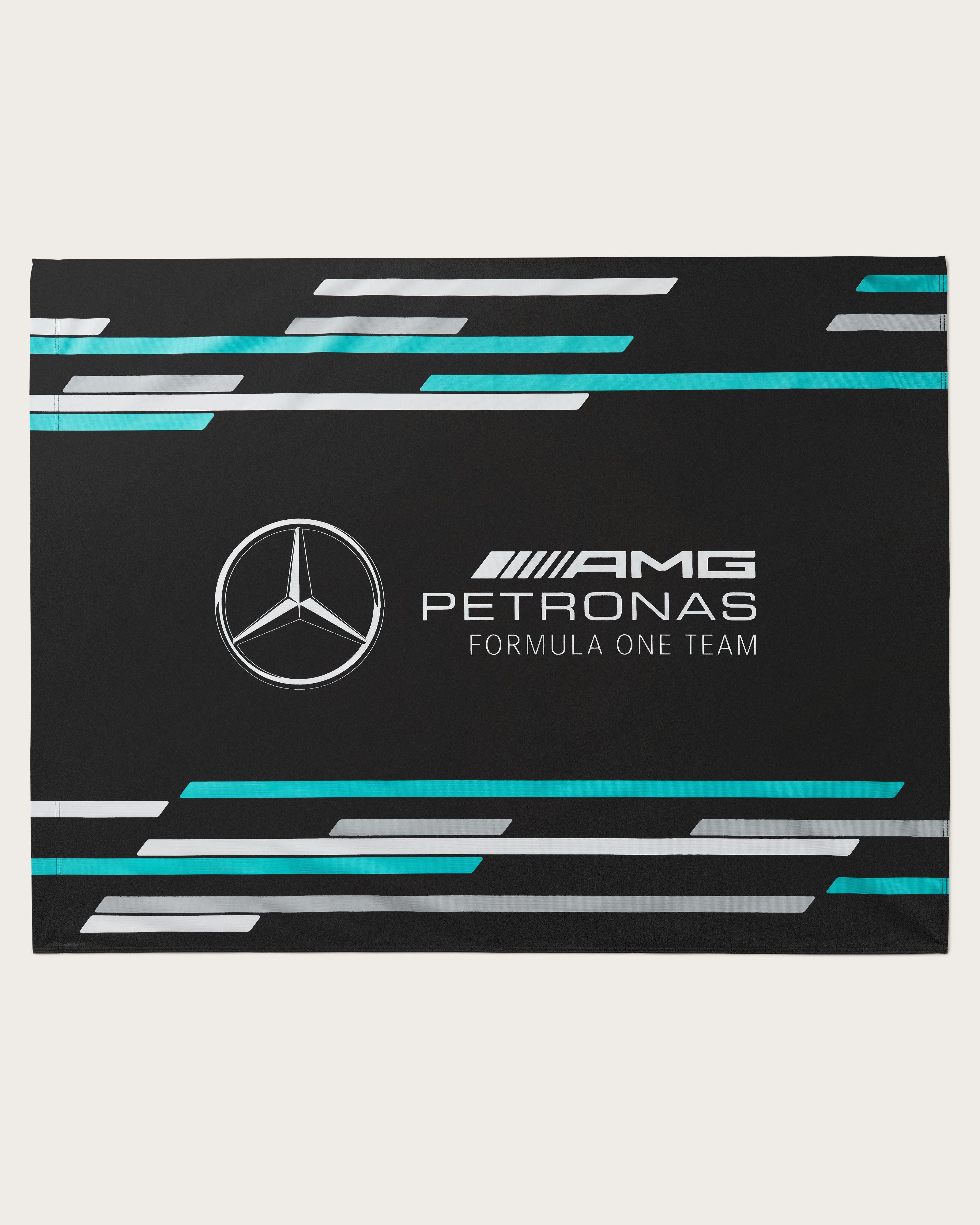 90x12 Flag Without Pole Multicolour Official Mercedes AMG