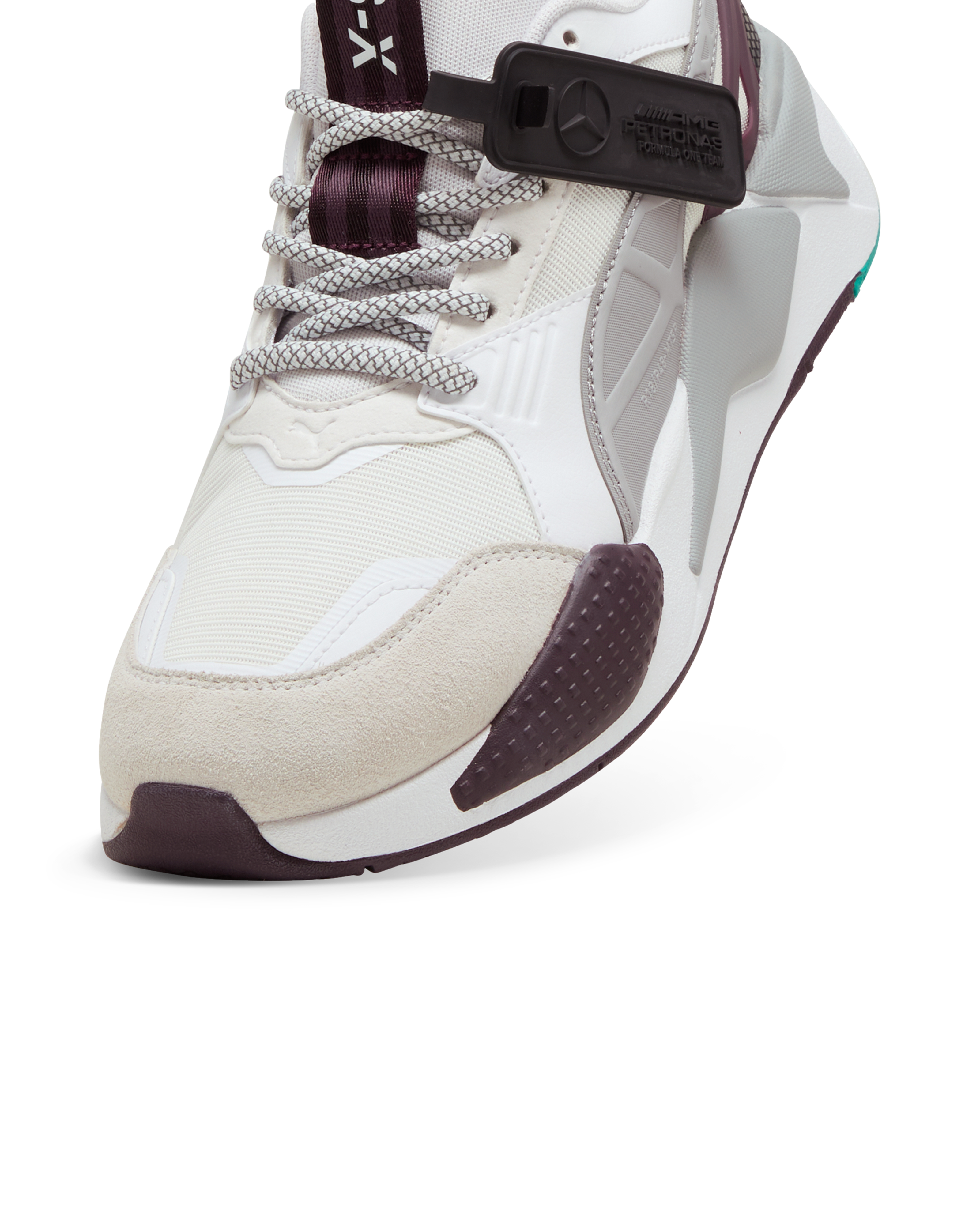 Mens Puma RS X T Trainers Midnight Plum Official Mercedes AMG PETRONAS F1 Team Store