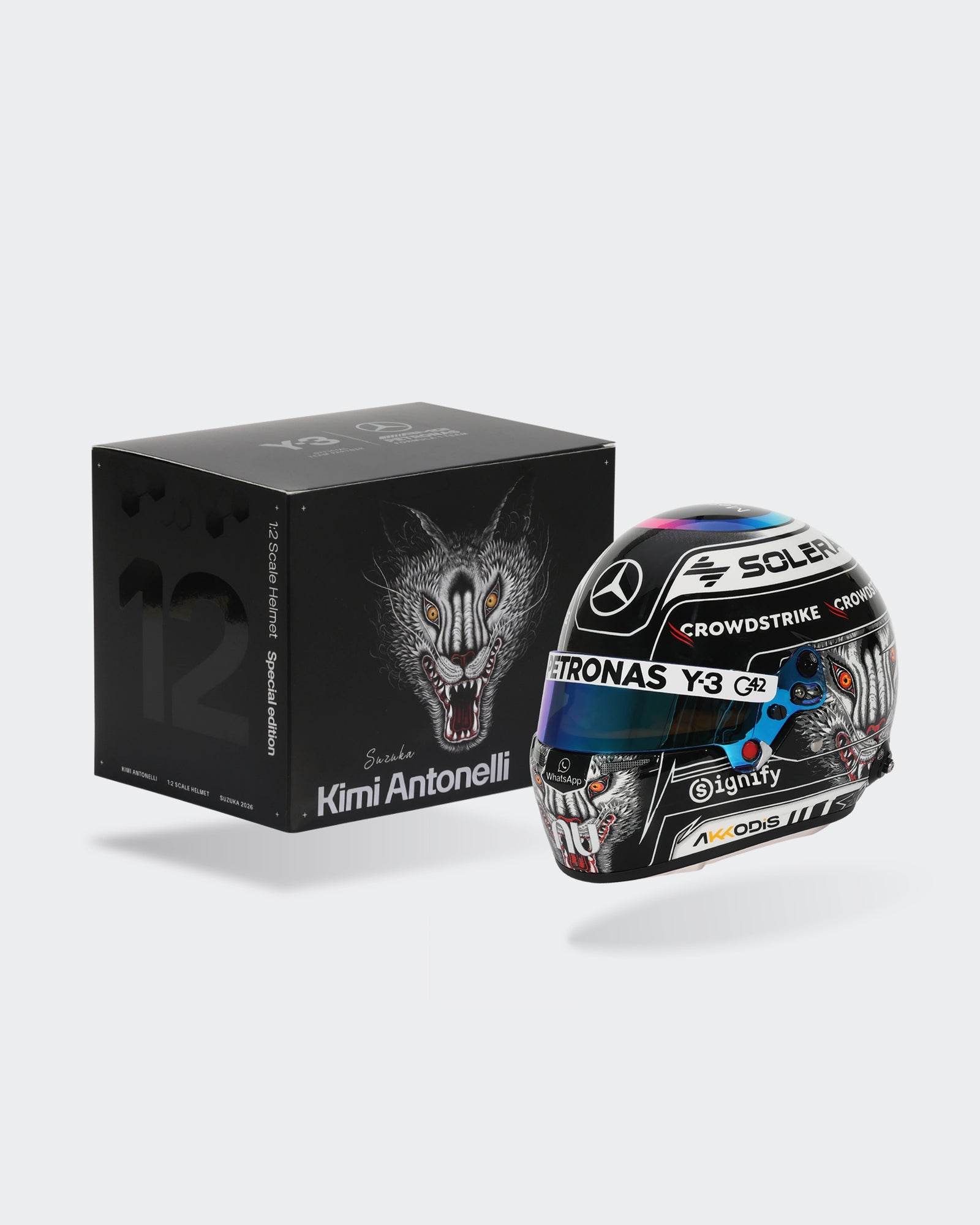 Kimi Antonelli 2026 Japan Mini Bell Helmet Replica 1:2