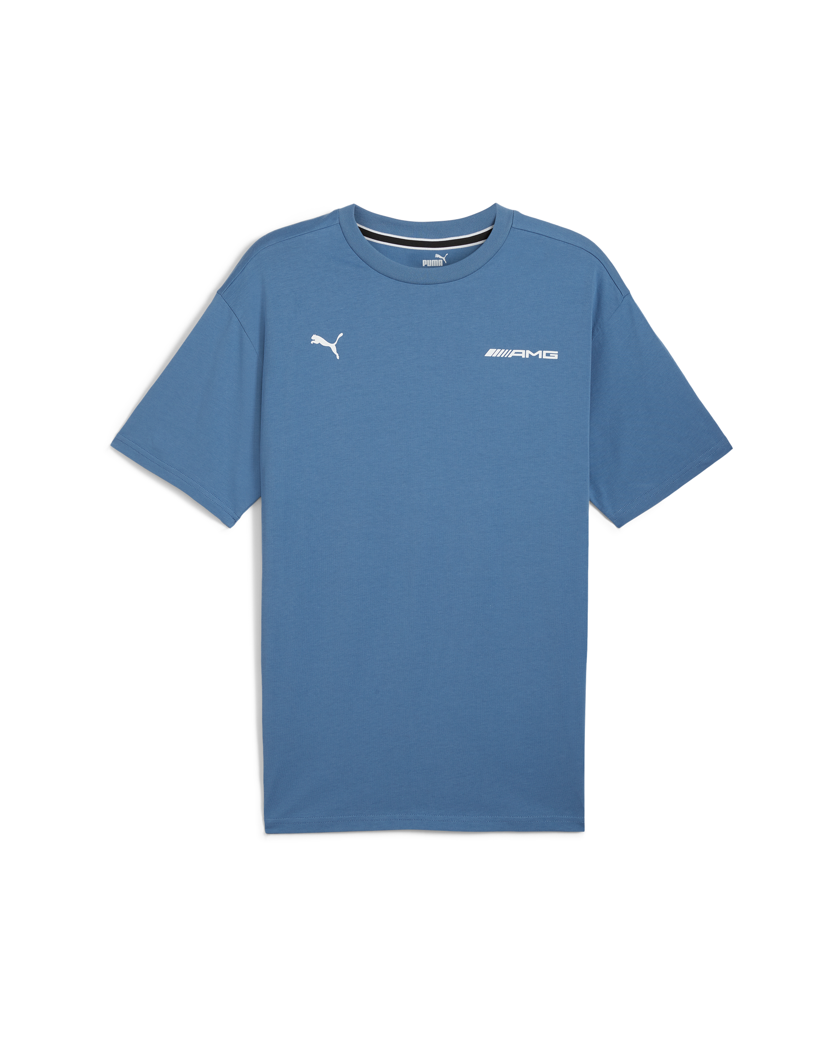 Mens Puma AMG Statement Tee Blue Horizon Official Mercedes AMG PETRONAS F1 Team Store