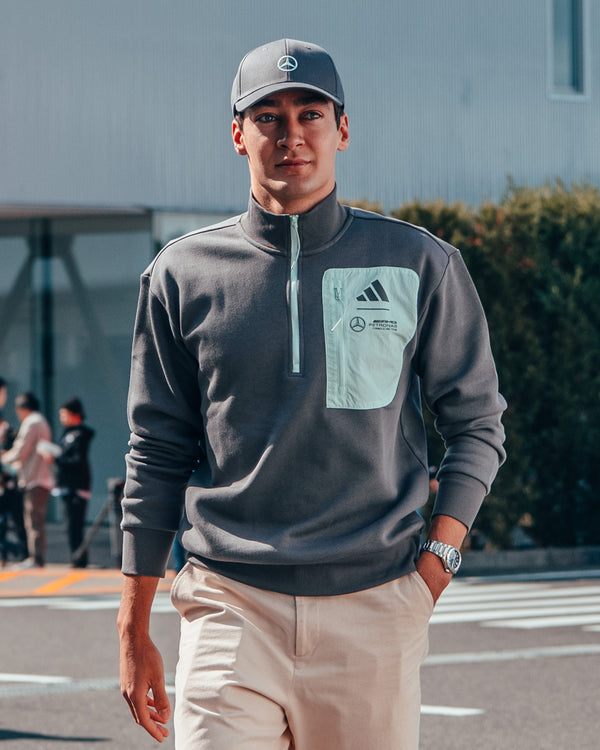 Mens Premium Woven Fleece Top Grey