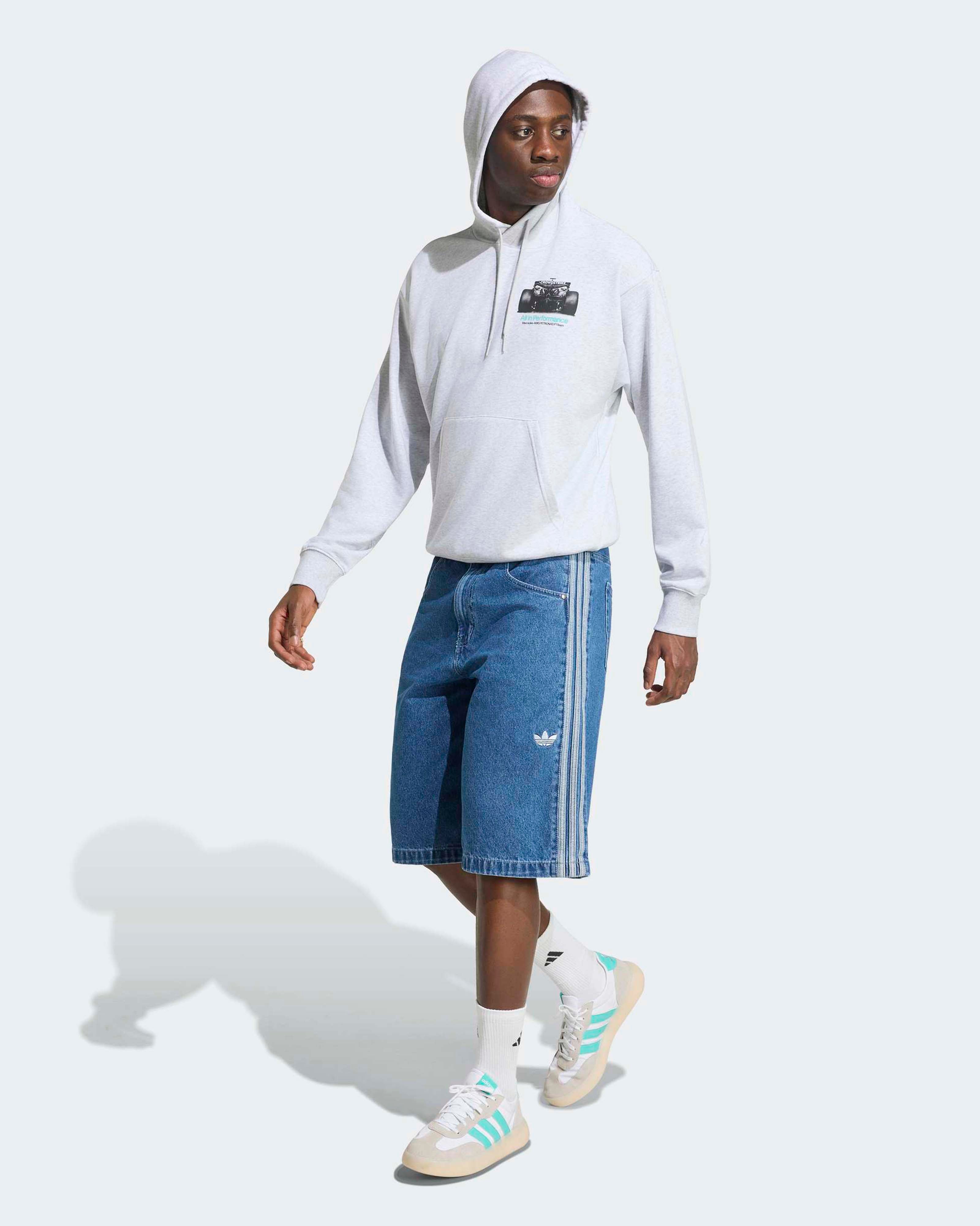 Mens Graphic Hoody Grey