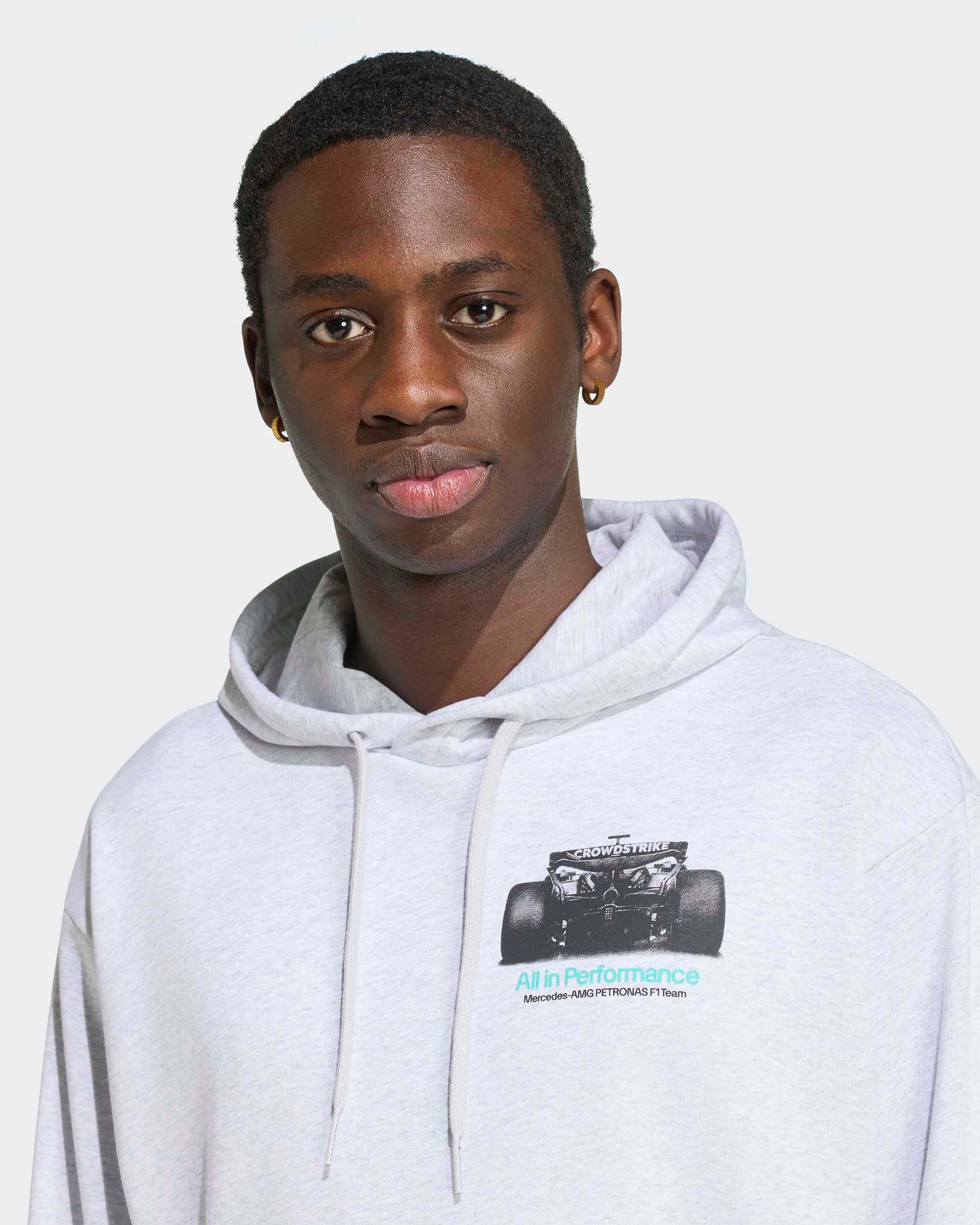 Mens Graphic Hoody Grey