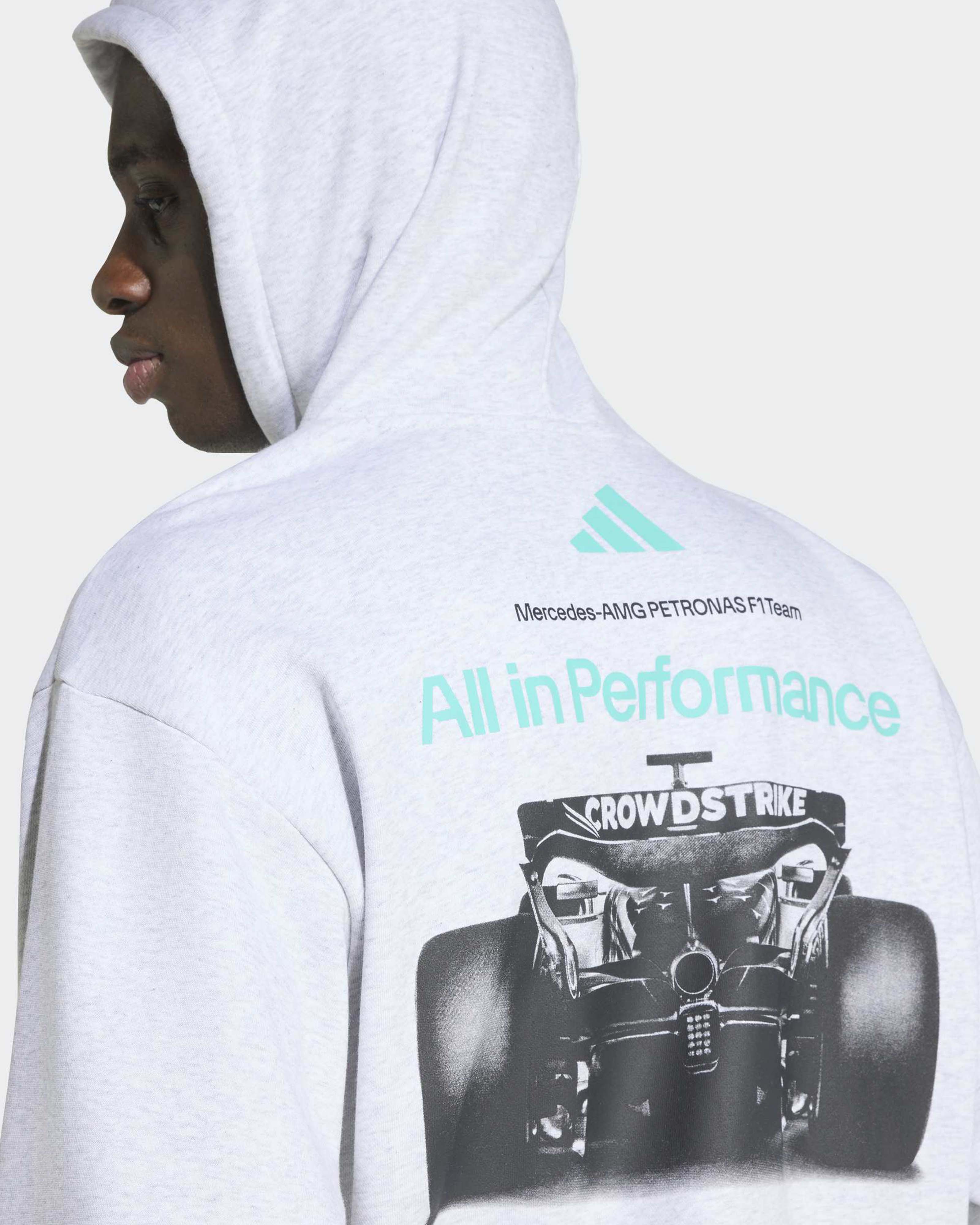 Mens Graphic Hoody Grey
