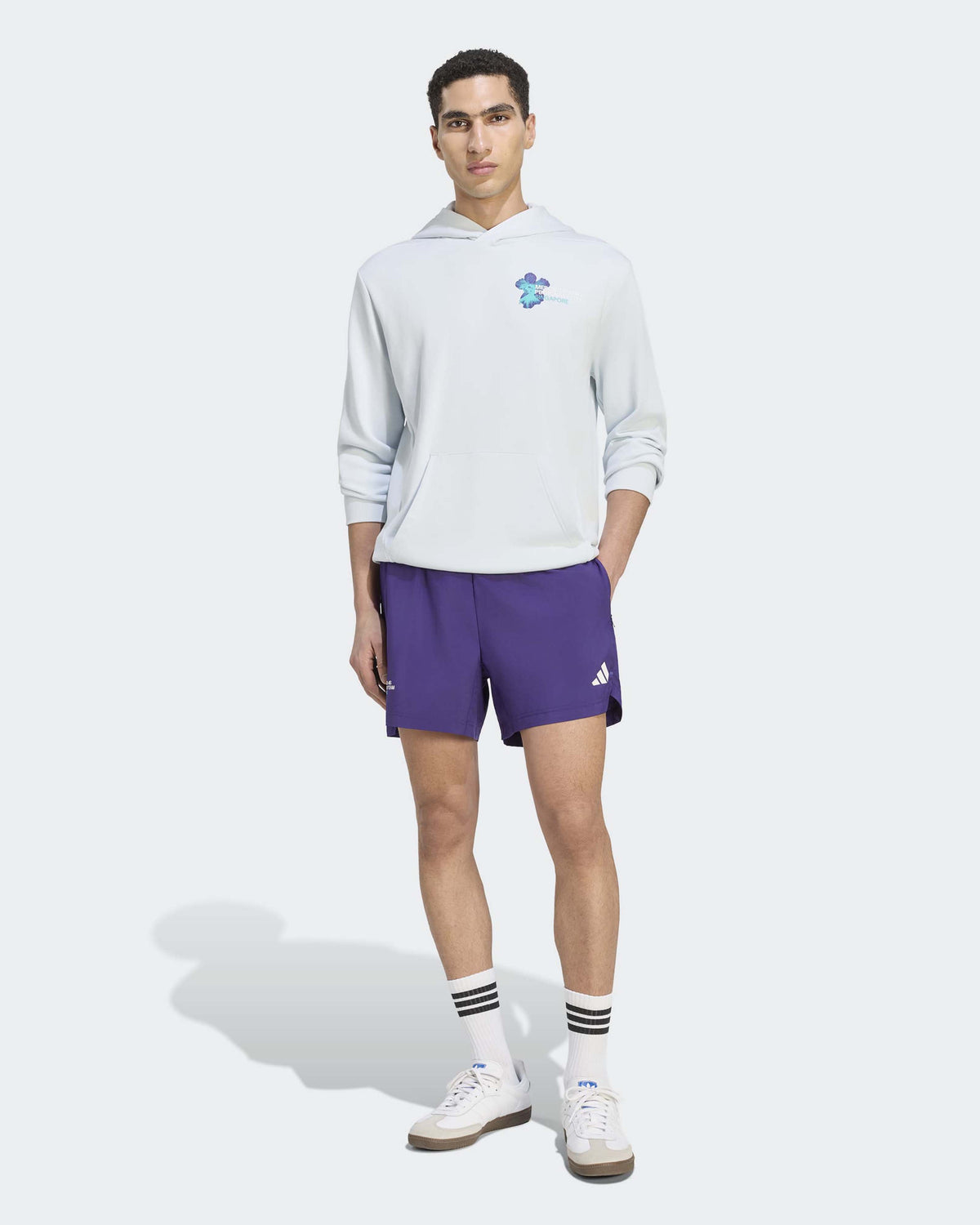 Mens Vanda Bloom Shorts Purple