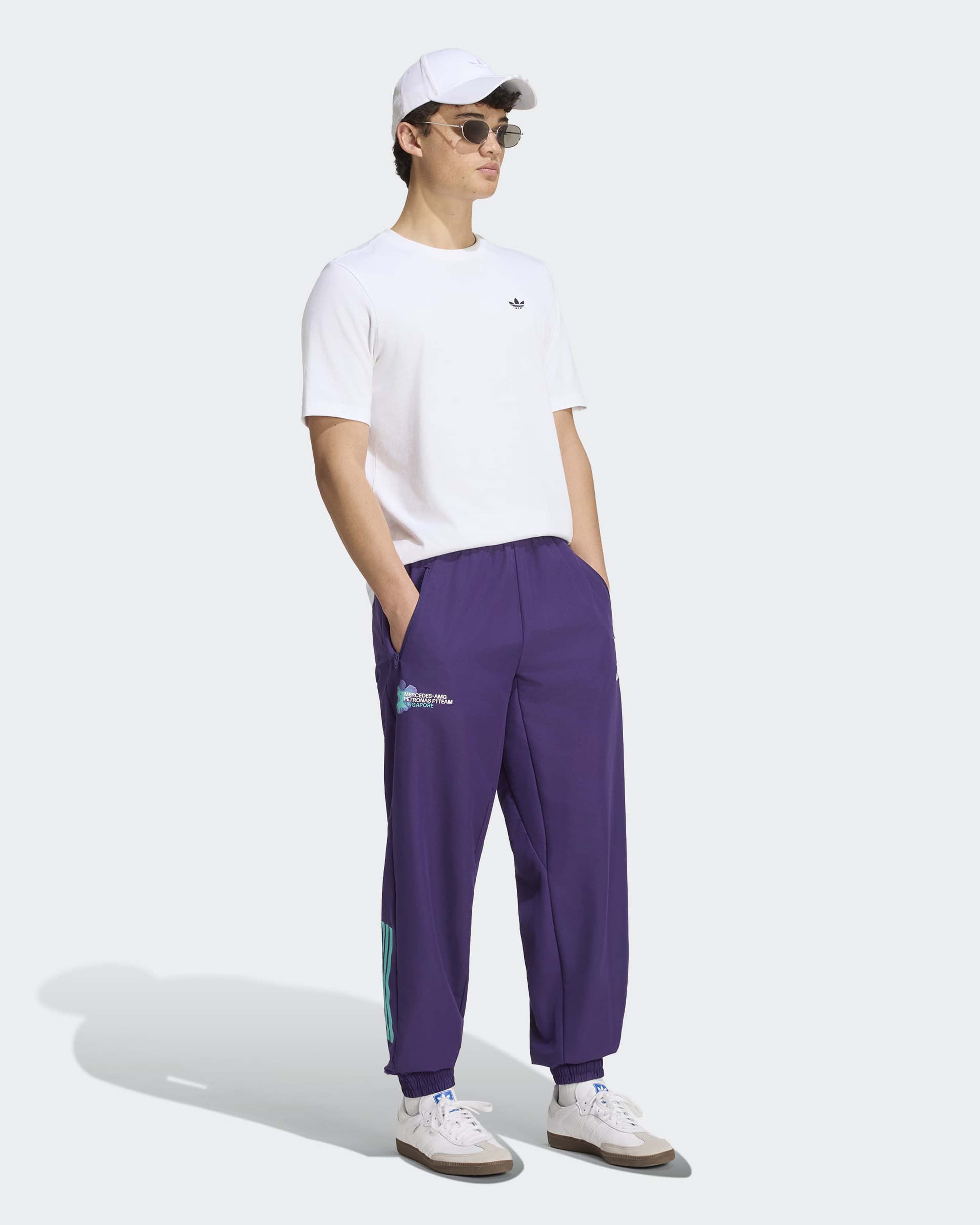 Mens Vanda Bloom Pants Purple