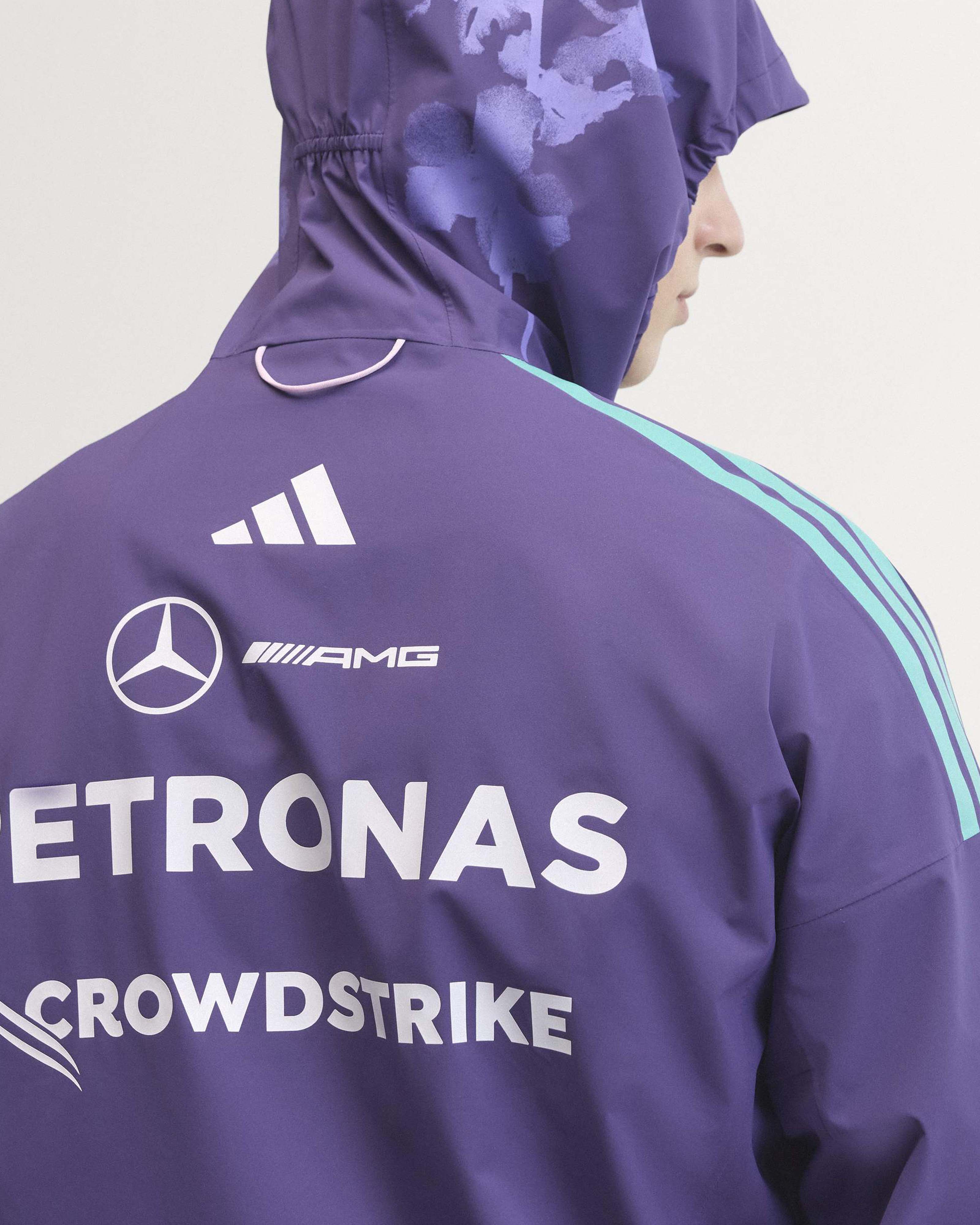 Mens 2026 Vanda Bloom Team Rain Jacket Purple