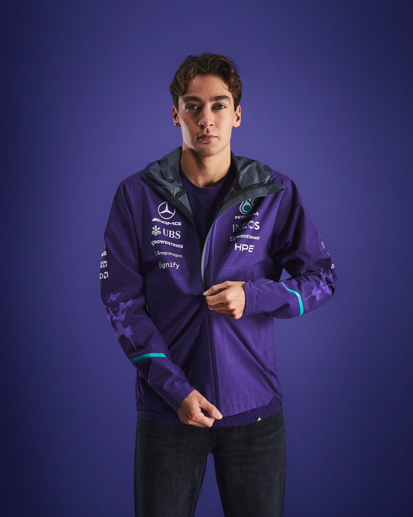 Mens 2026 Vanda Bloom Team Rain Jacket Purple