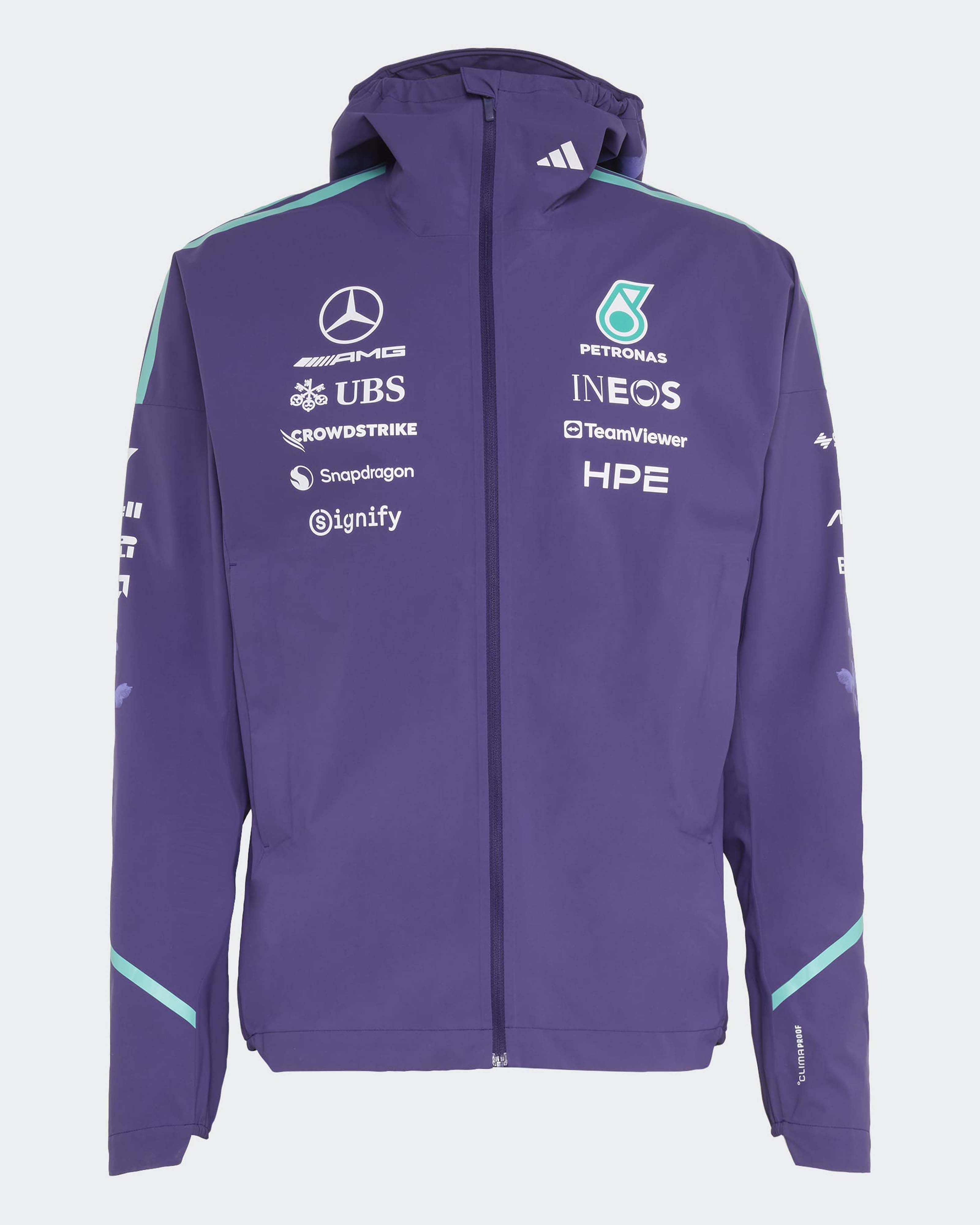 Mens 2026 Vanda Bloom Team Rain Jacket Purple