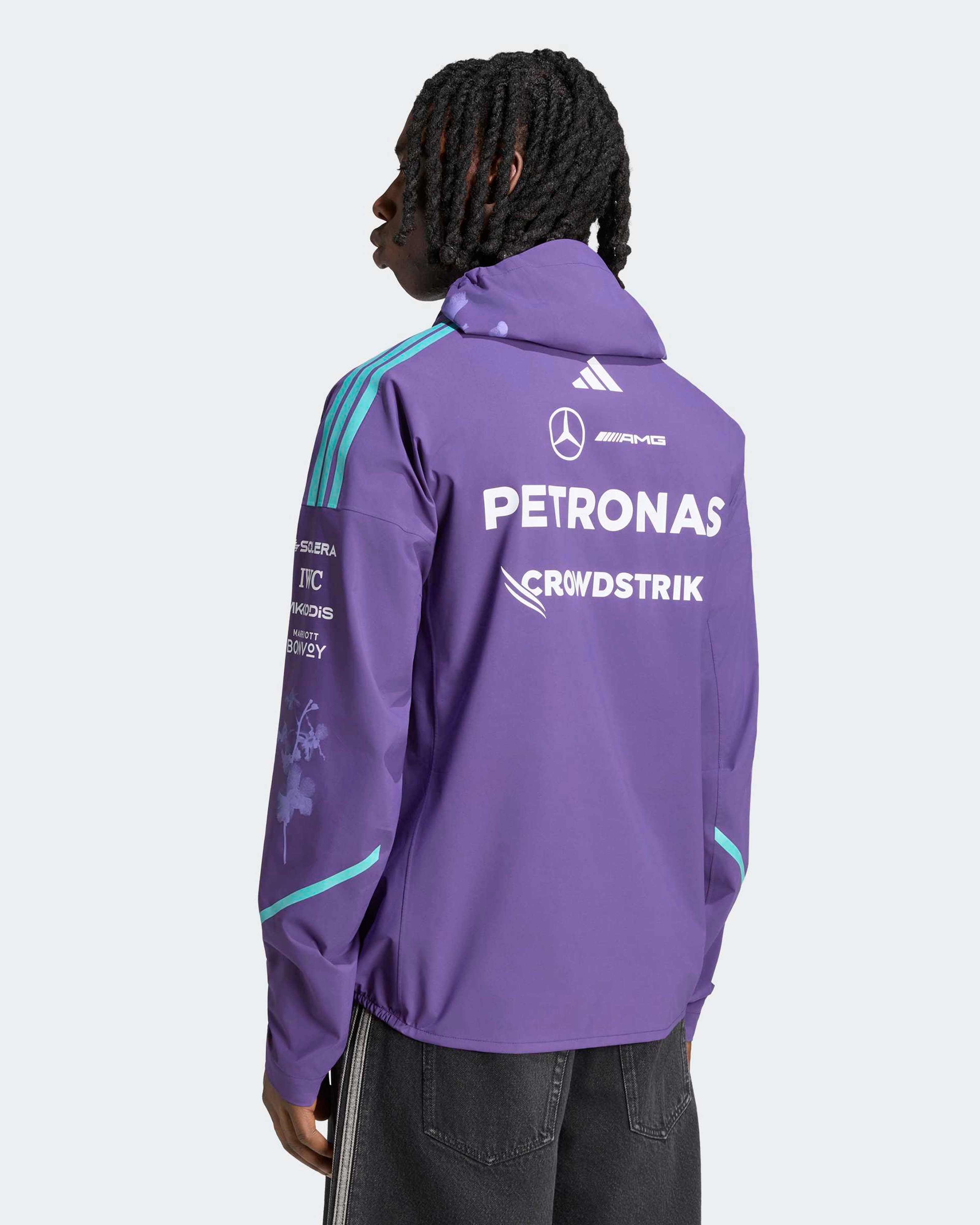 Mens 2026 Vanda Bloom Team Rain Jacket Purple