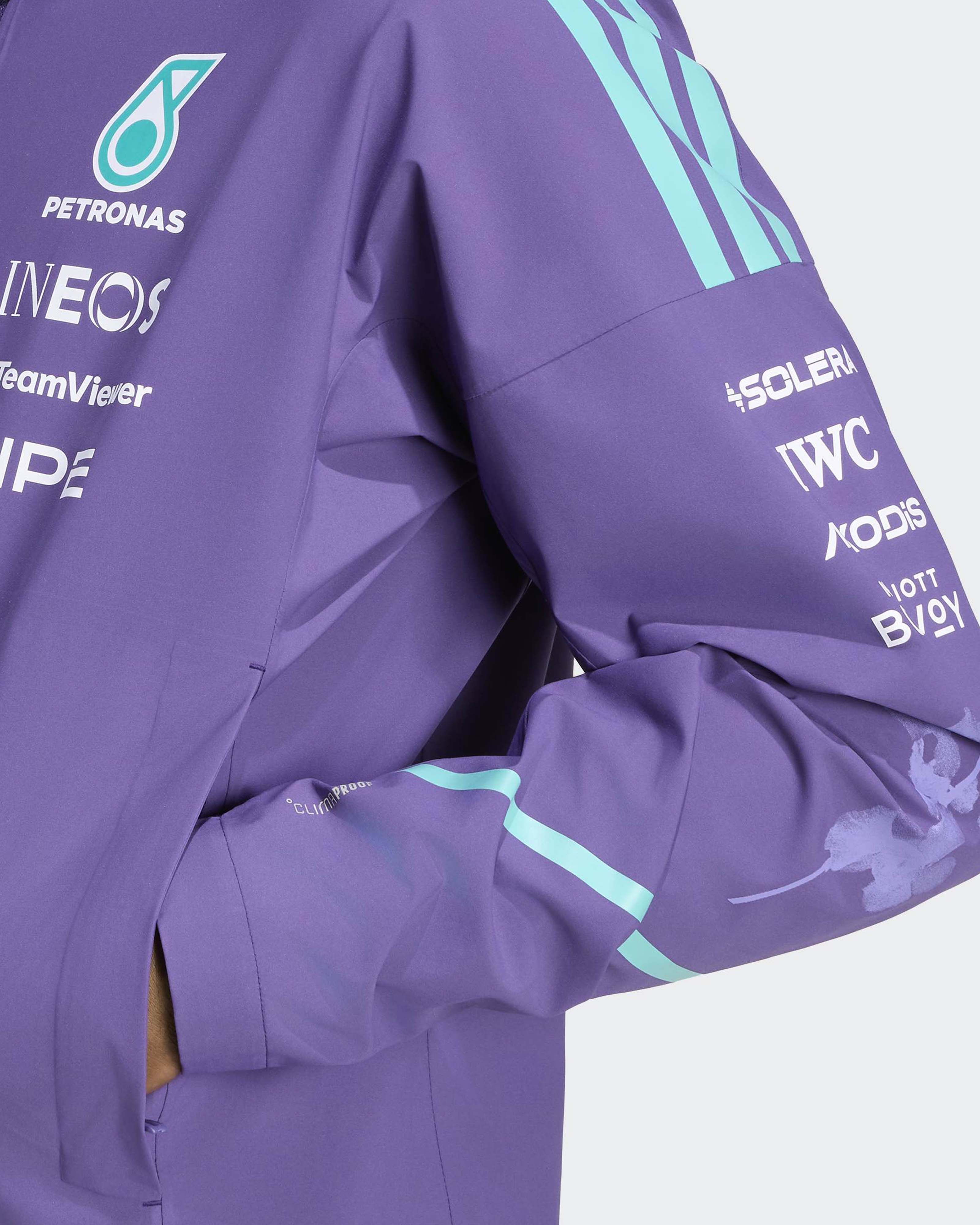 Mens 2026 Vanda Bloom Team Rain Jacket Purple
