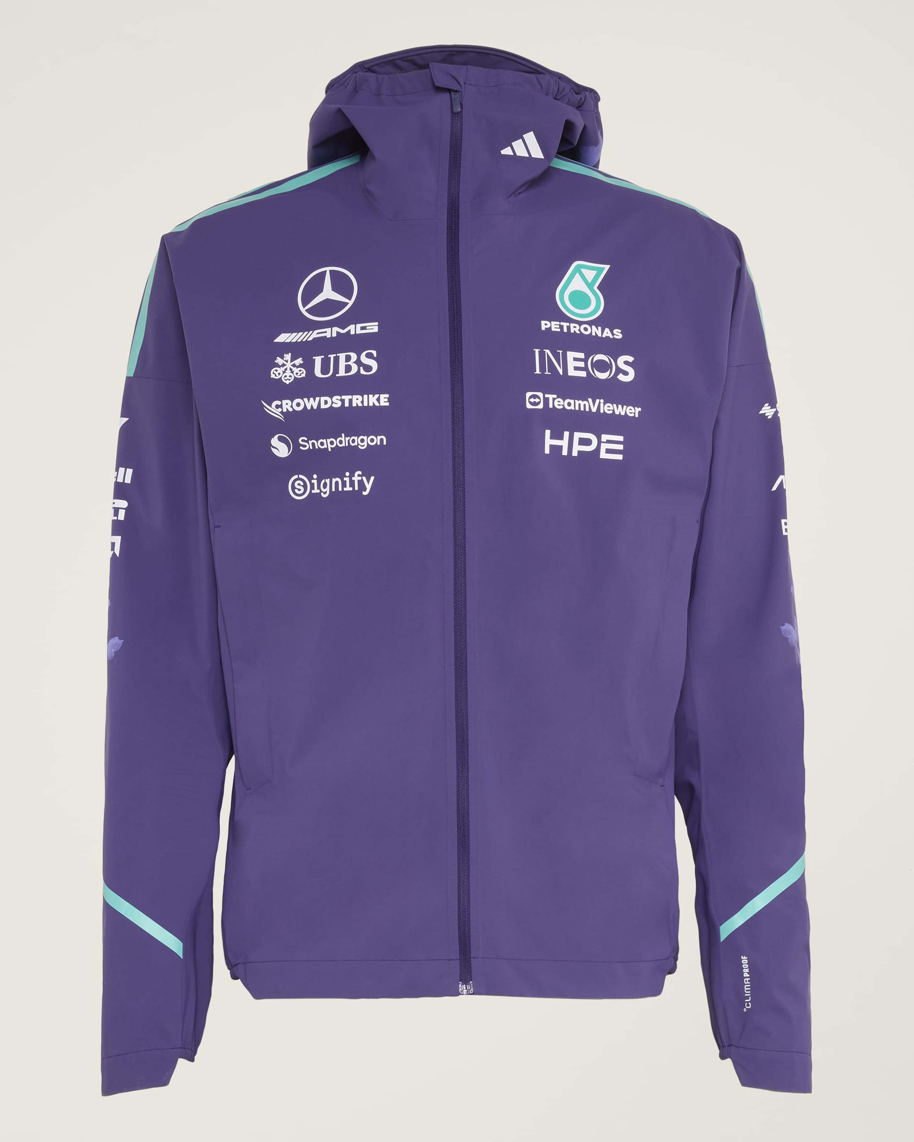 Mens 2026 Vanda Bloom Team Rain Jacket Purple