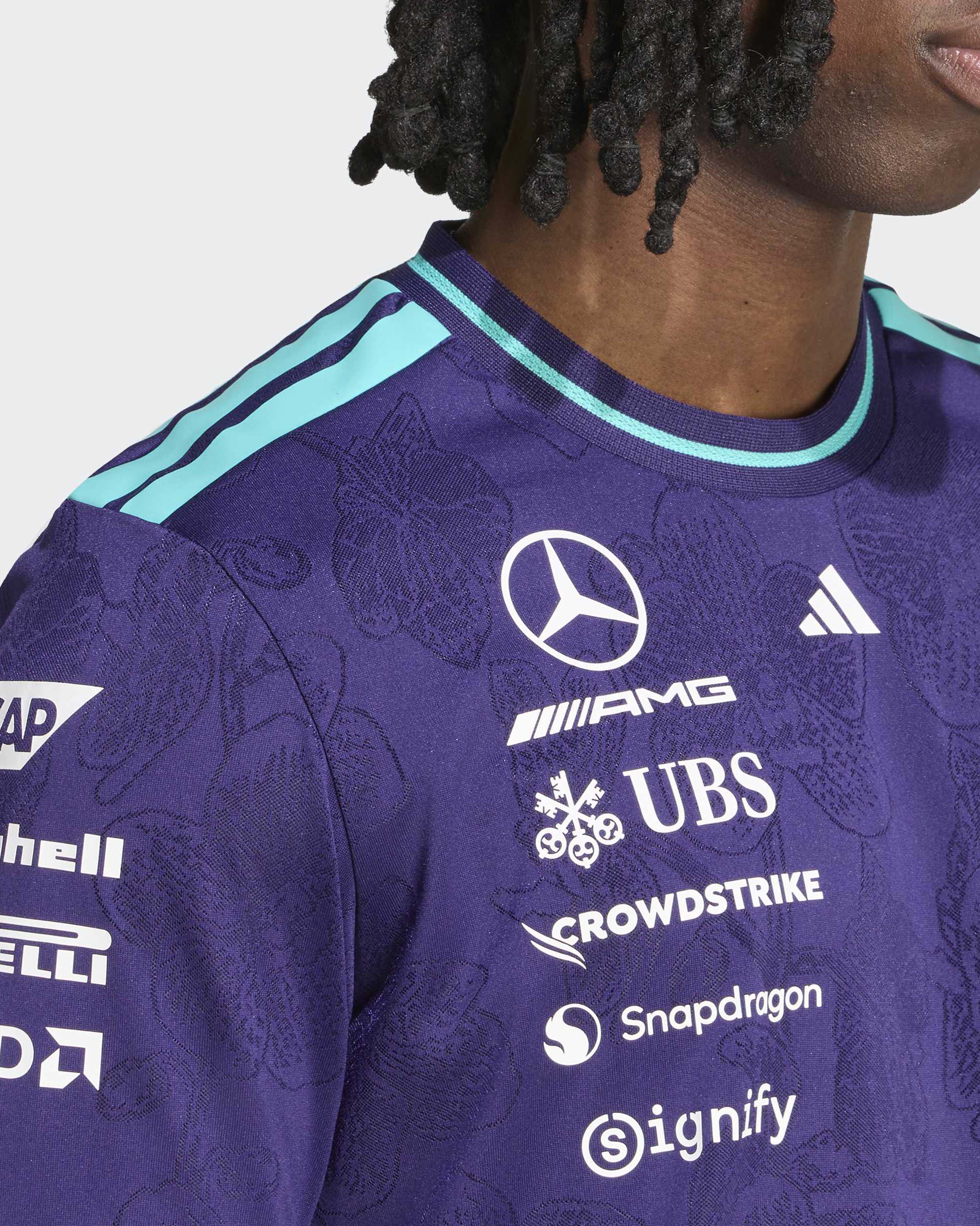 Mens 2026 Vanda Bloom Authentic Driver Tee Purple