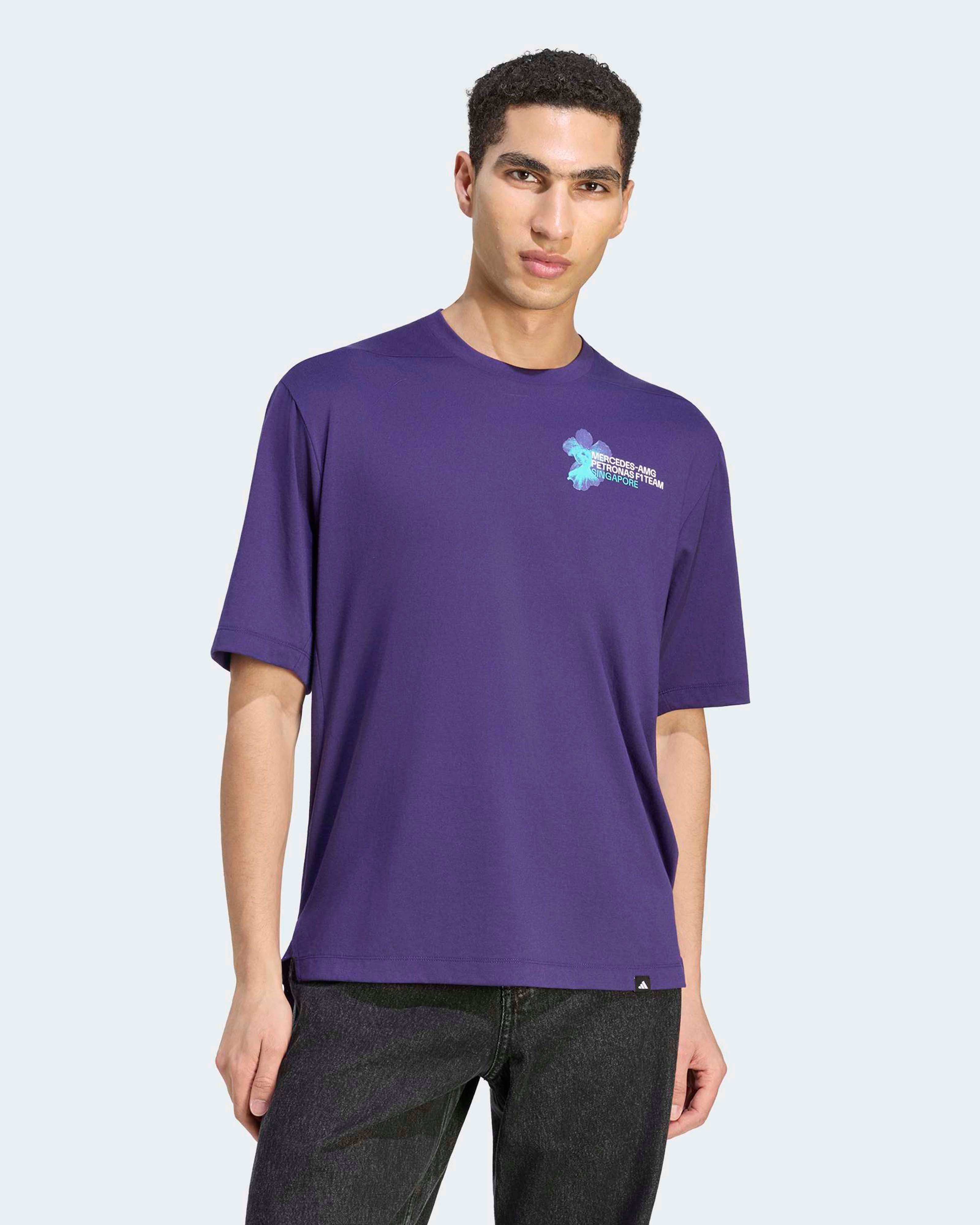 Mens Vanda Bloom T-shirt Purple