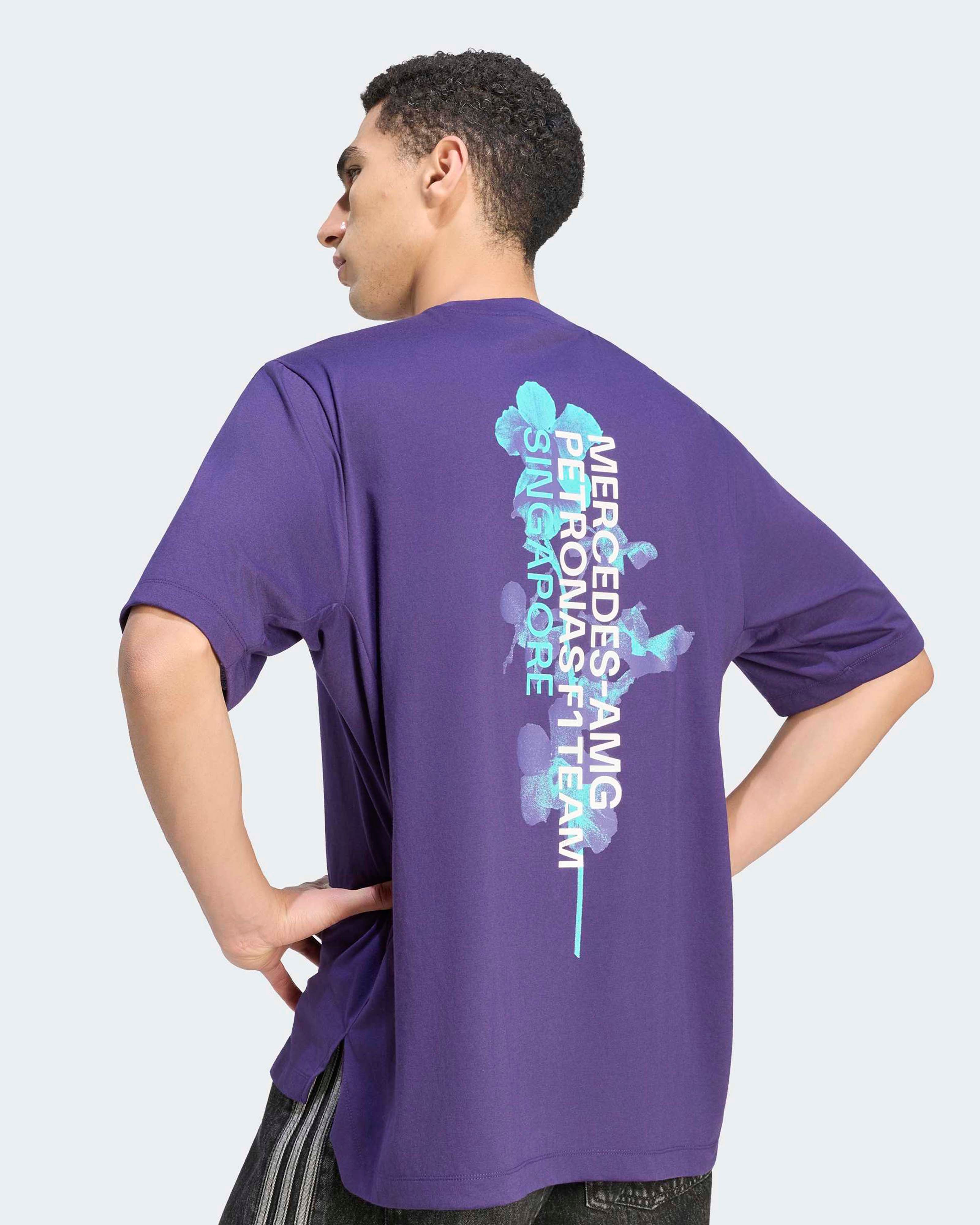 Mens Vanda Bloom T-shirt Purple