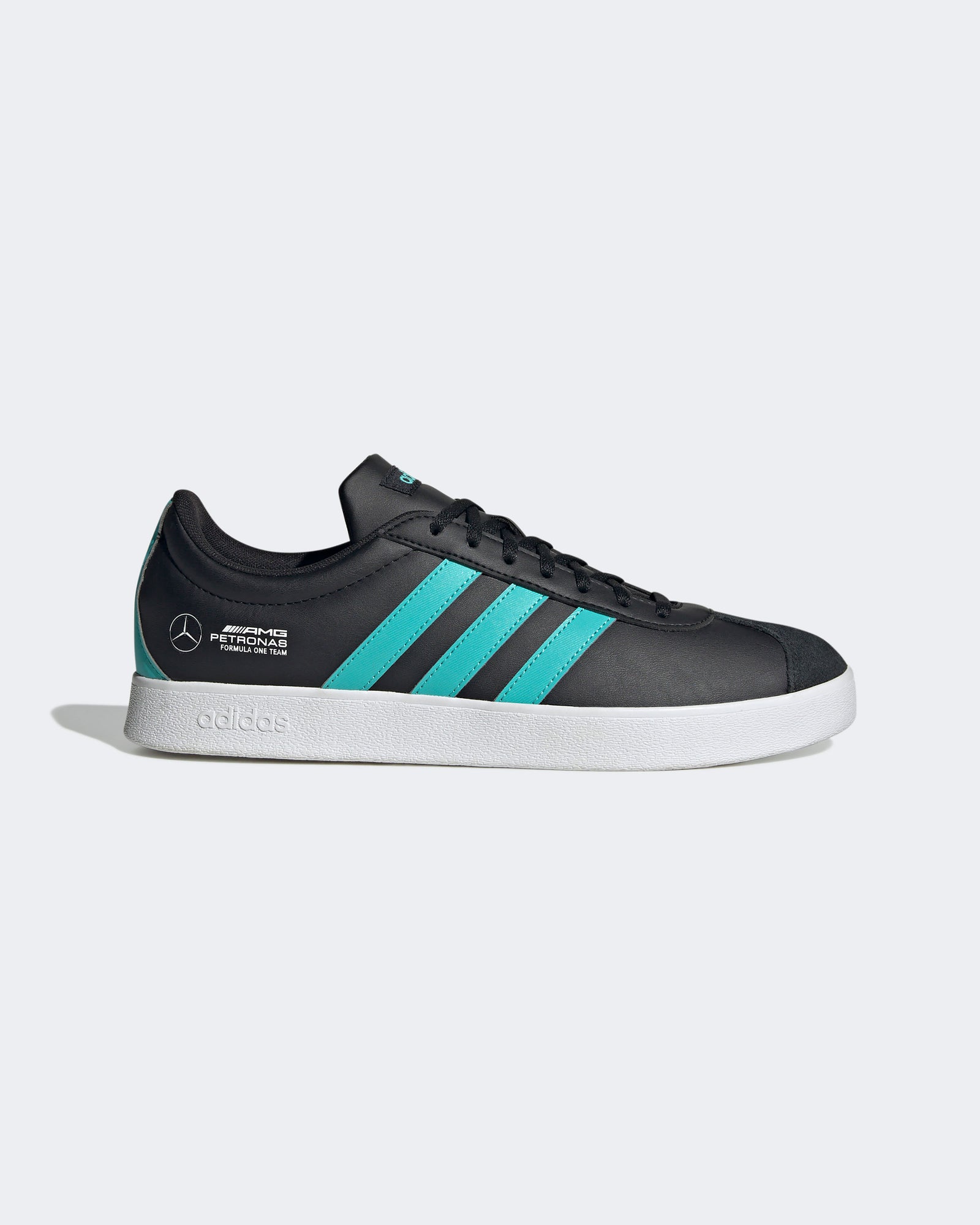 Vl Court Base Trainers Black/Teal