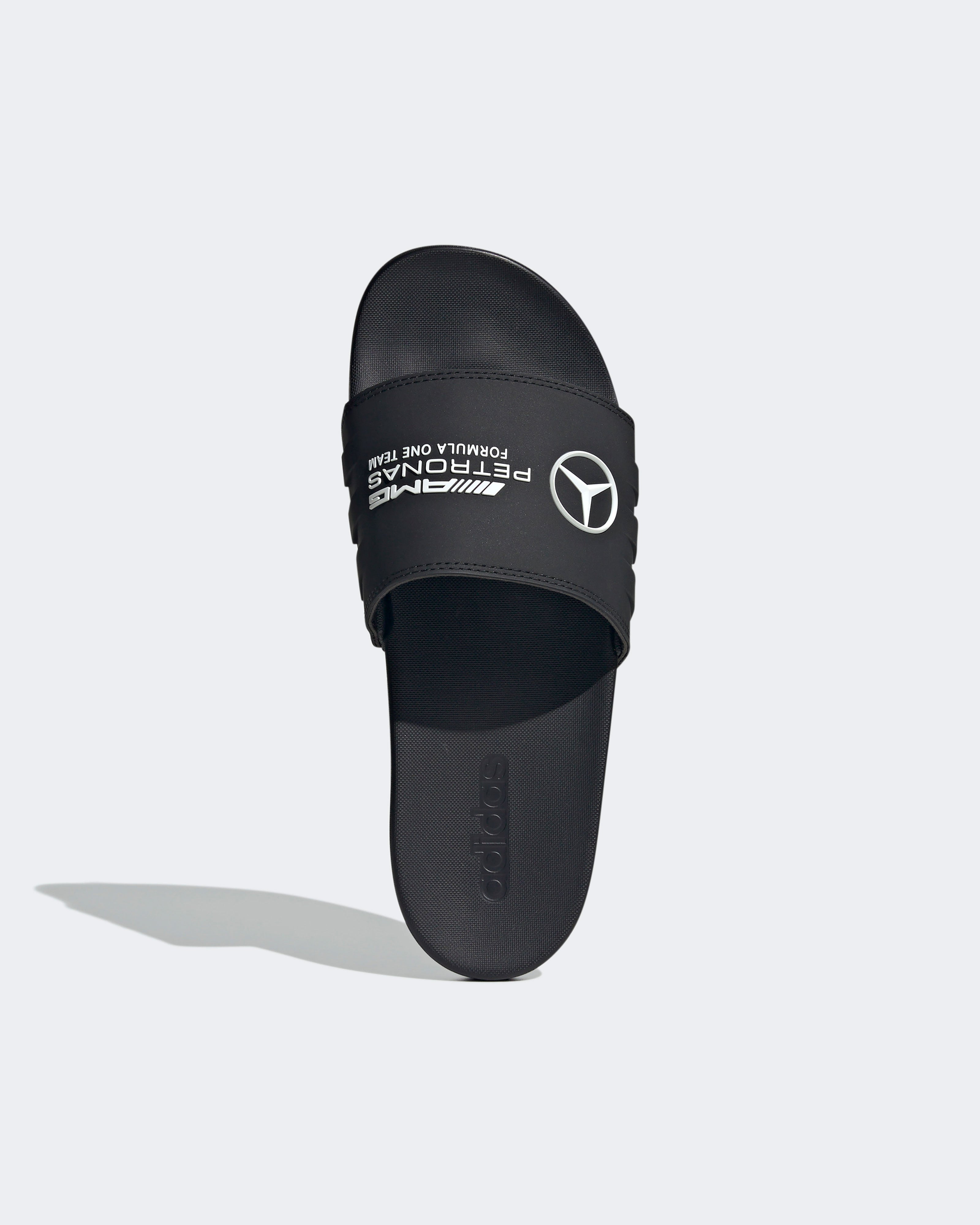 Adilette Comfort Slides Black Official Mercedes-AMG PETRONAS F1