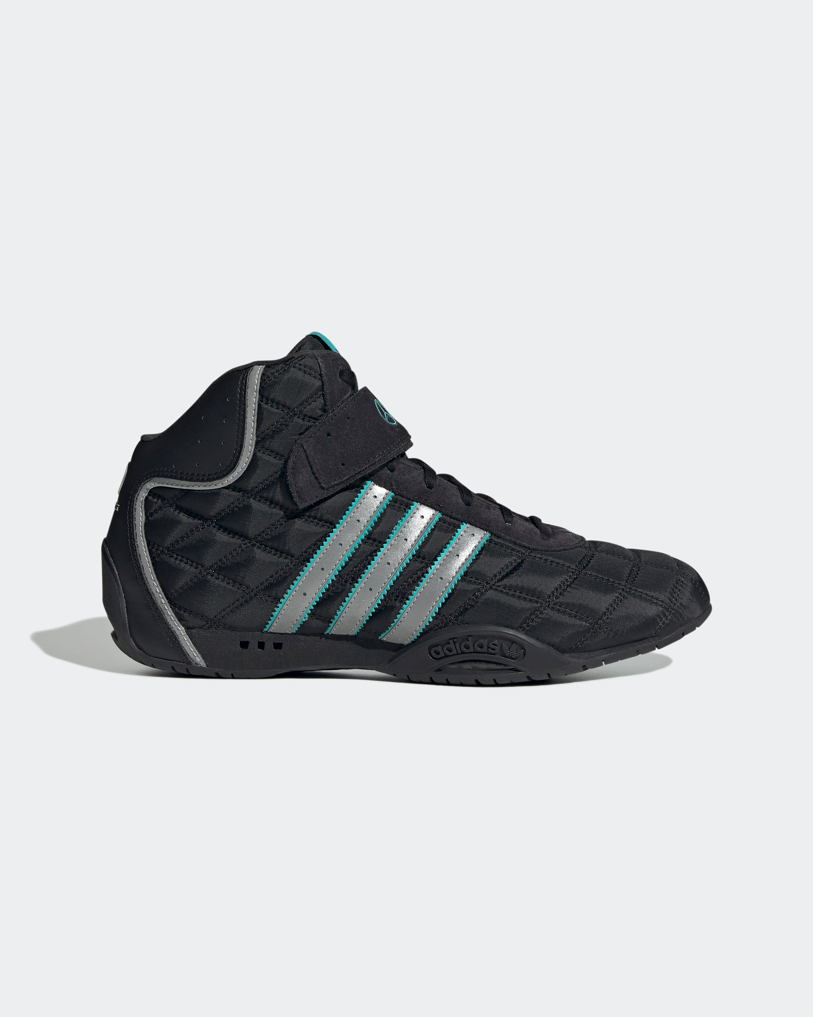 Adi Racer Hi Shoes Black | Official Mercedes-AMG PETRONAS F1 Team Store
