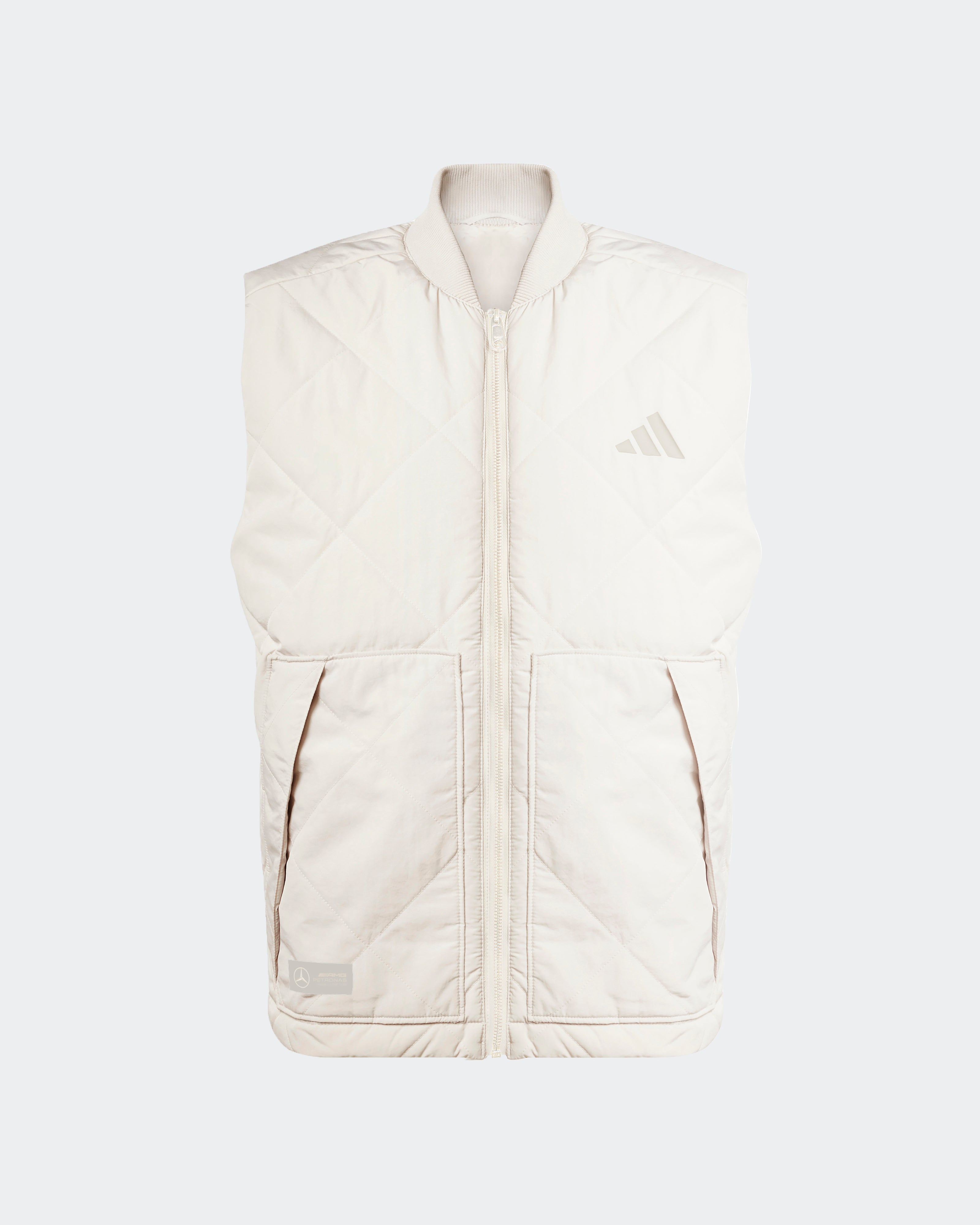Mens Premium Sweat Vest Beige | Official Mercedes-AMG PETRONAS F1