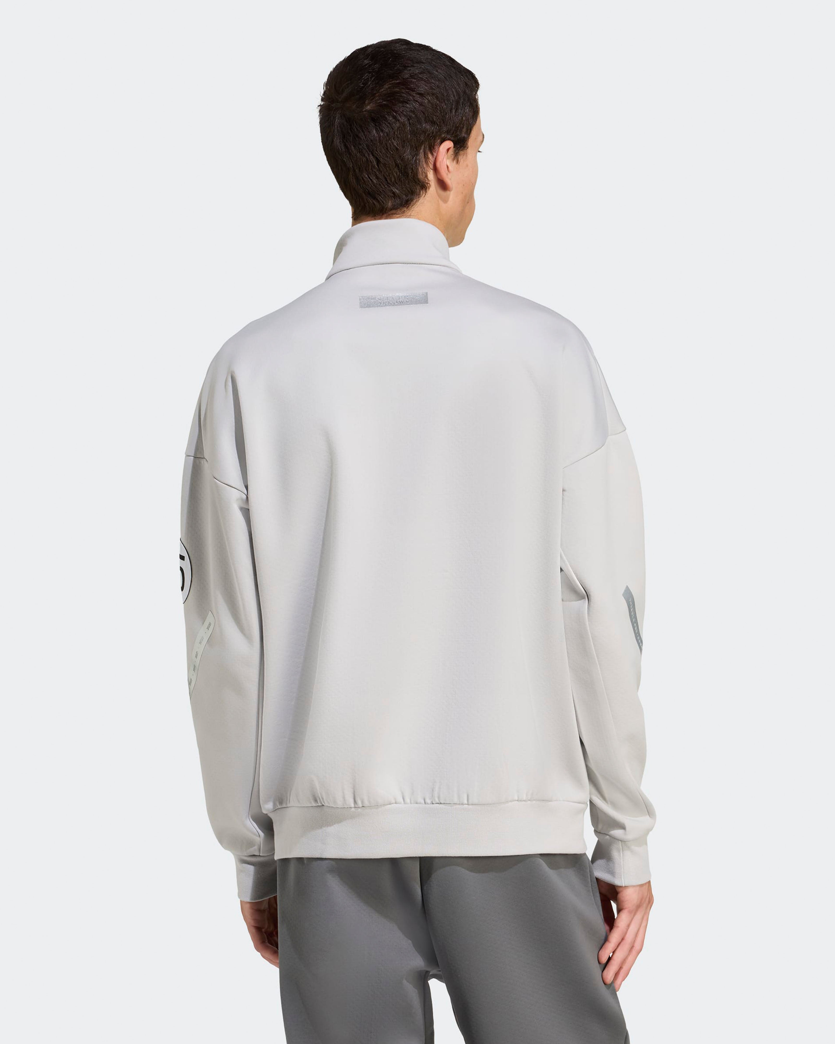 Mens Silver Arrows Quarter Zip Grey