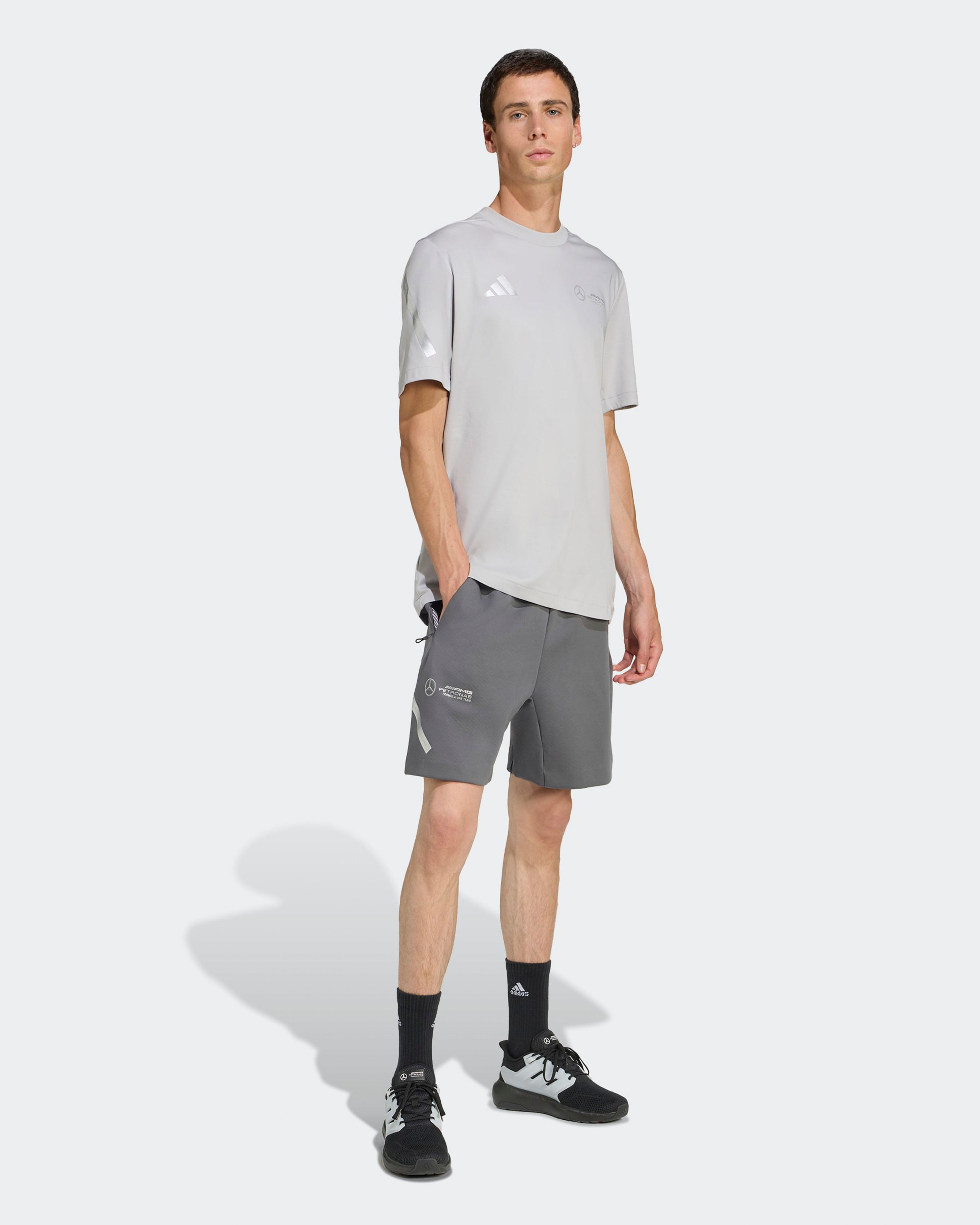 Mens Silver Arrows Shorts Grey