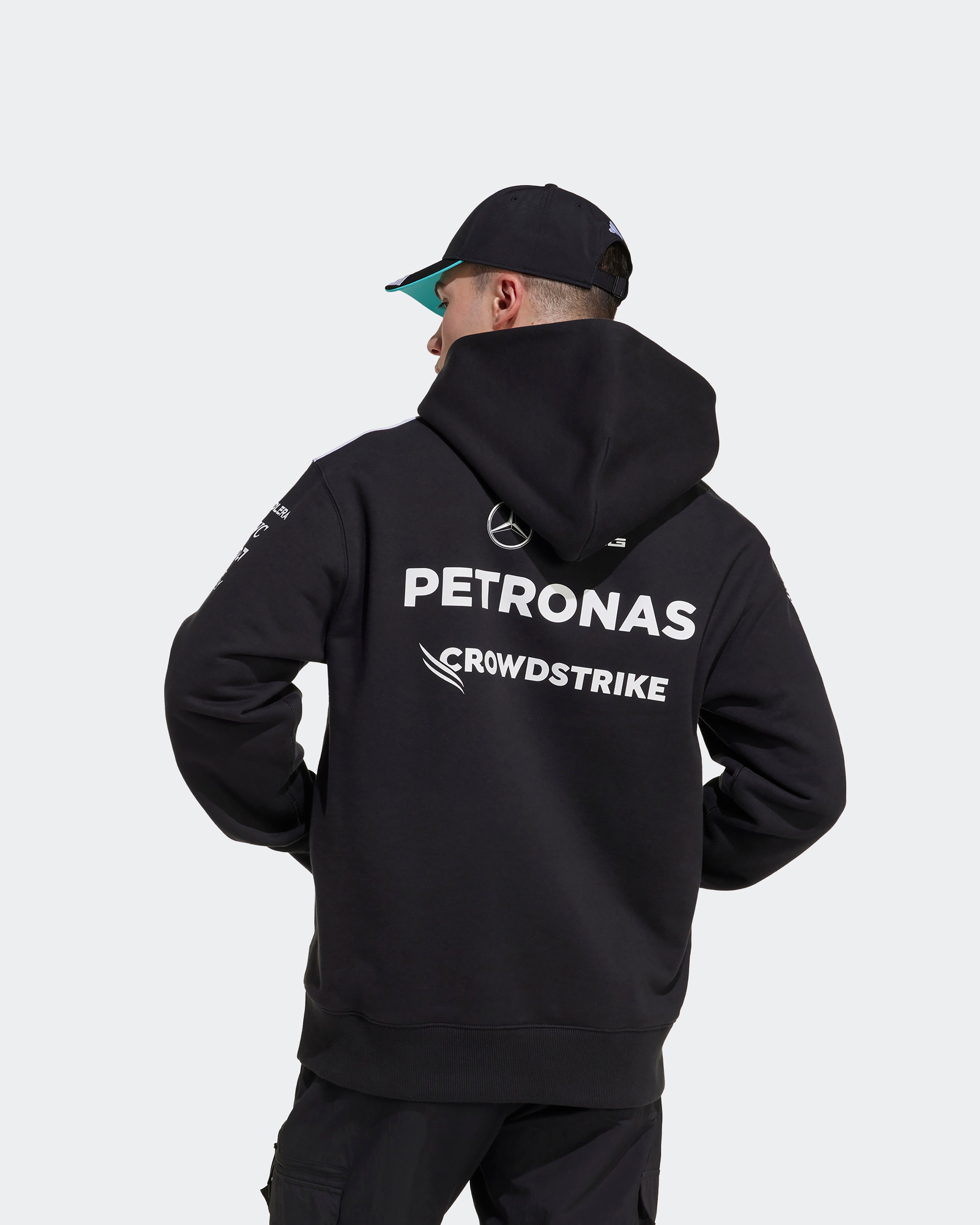 Mens 2025 Team Hoody Black | Official Mercedes-AMG PETRONAS