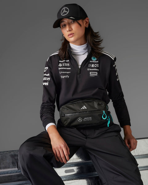 Womens 2025 Team Quarter Zip Black | Official Mercedes-AMG