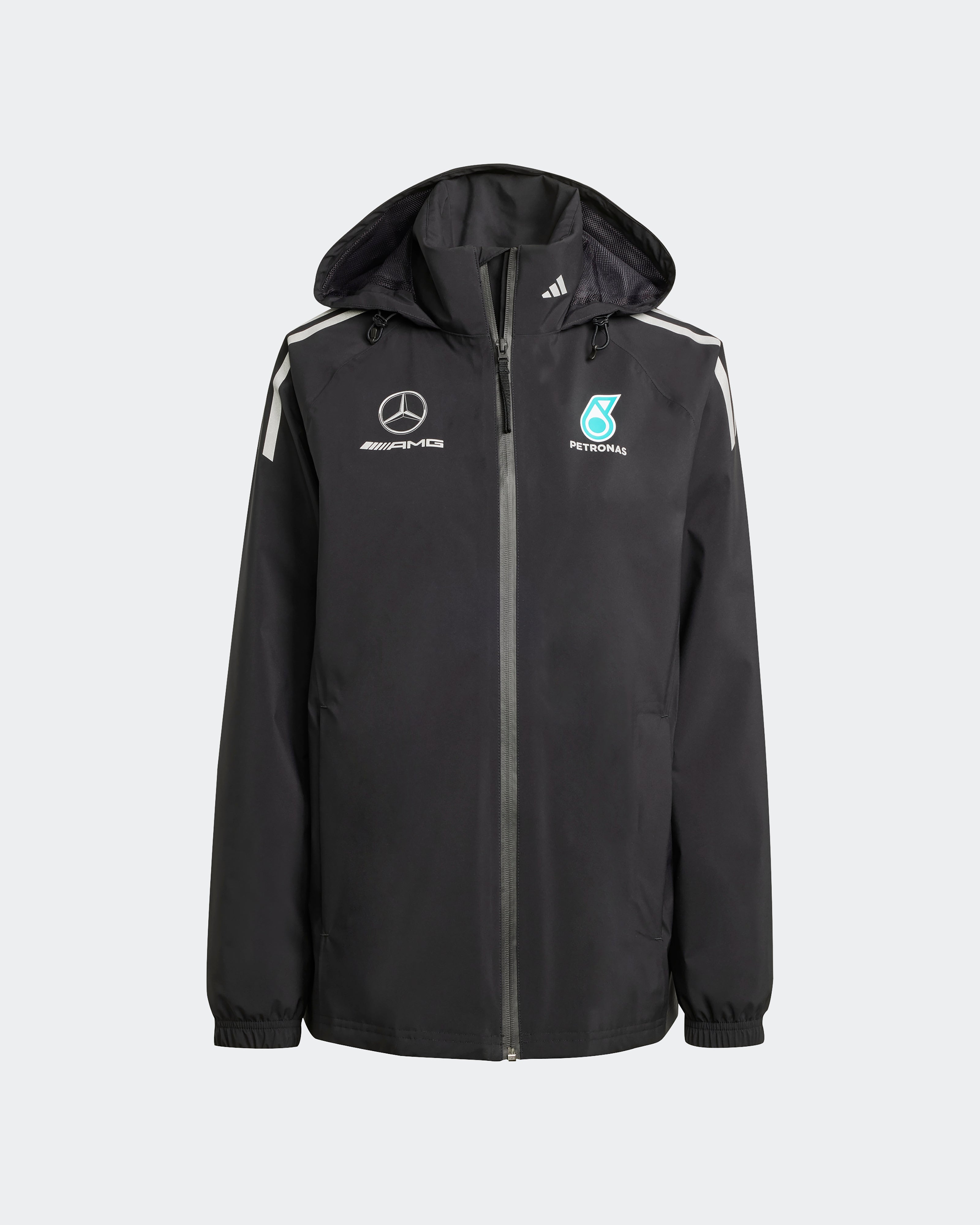 Womens 2025 Mechanics Rain Jacket Black | Official Mercedes-AMG