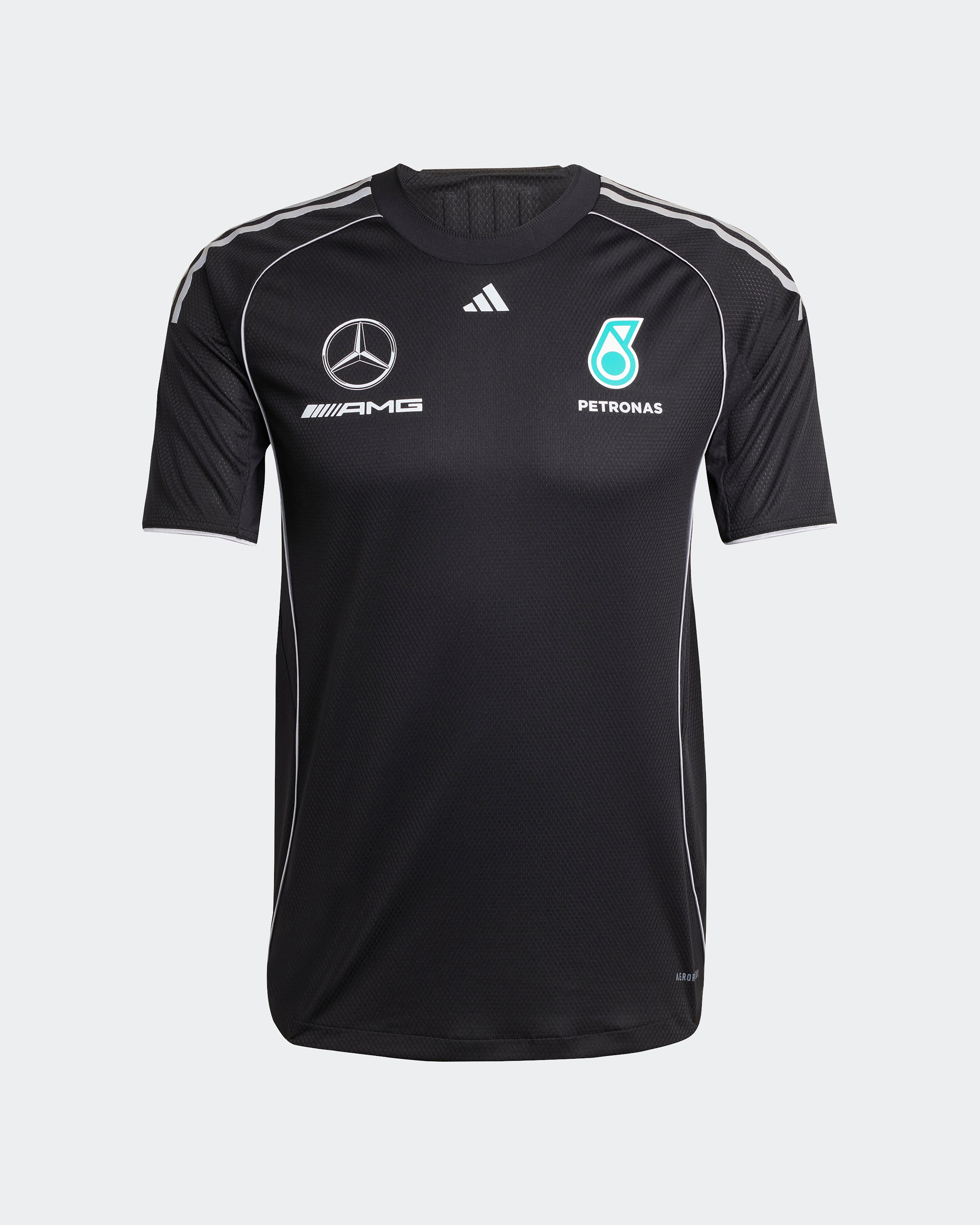 Mens 2025 Mechanics Tee Black | Official Mercedes-AMG PETRONAS F1
