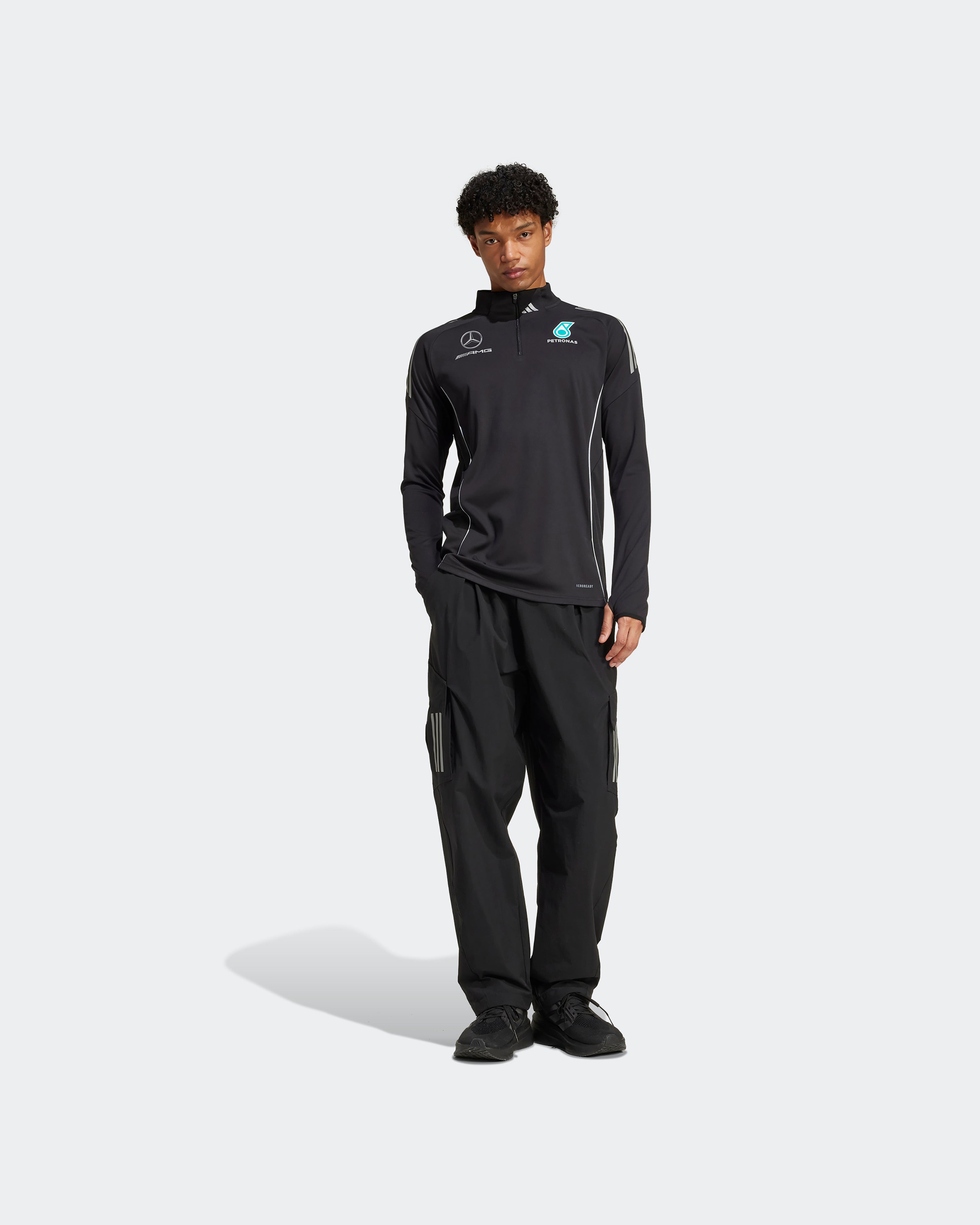 Mens 2025 Mechanics Joggers Black | Official Mercedes-AMG PETRONAS