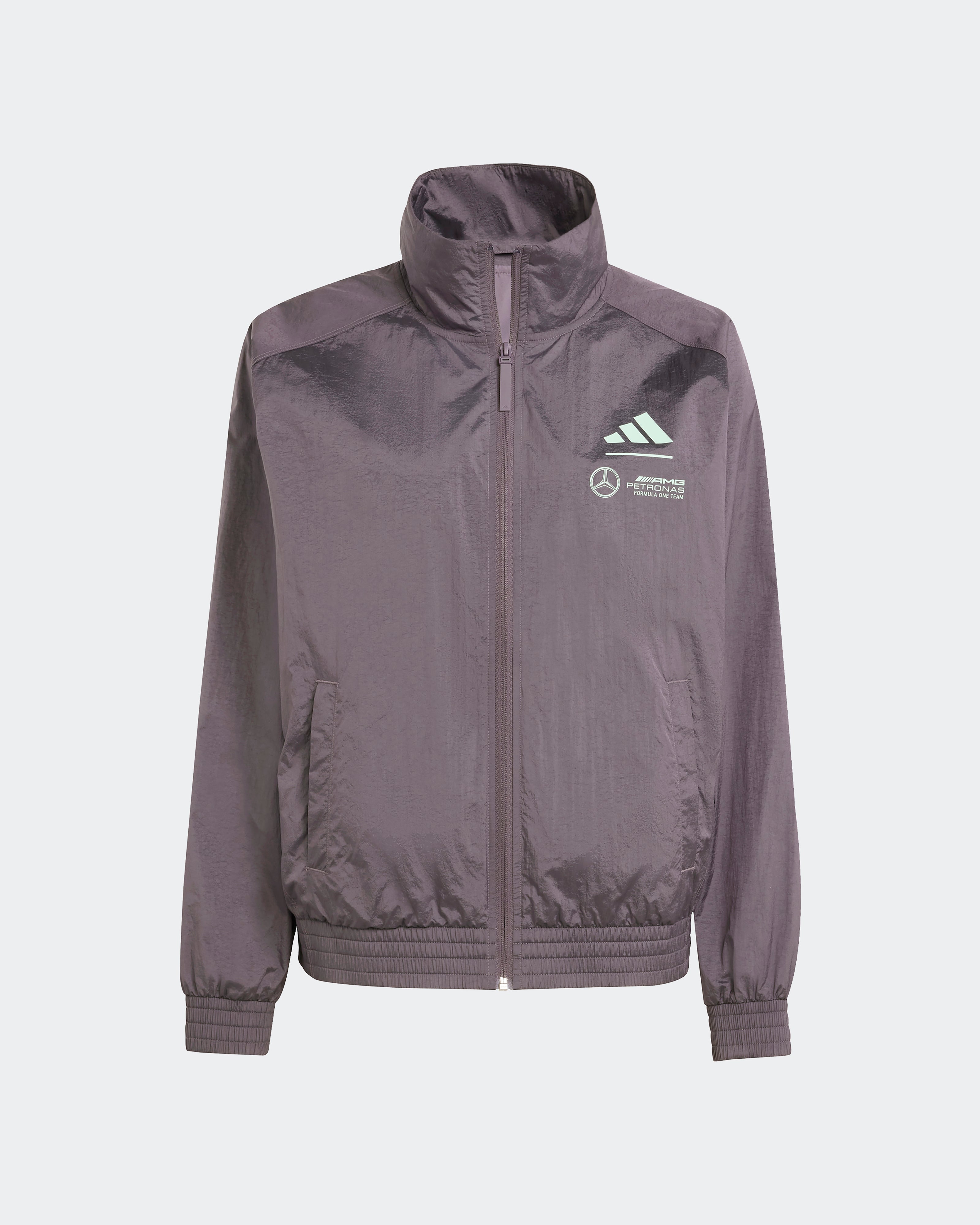 Womens Premium Woven Track Top Grey