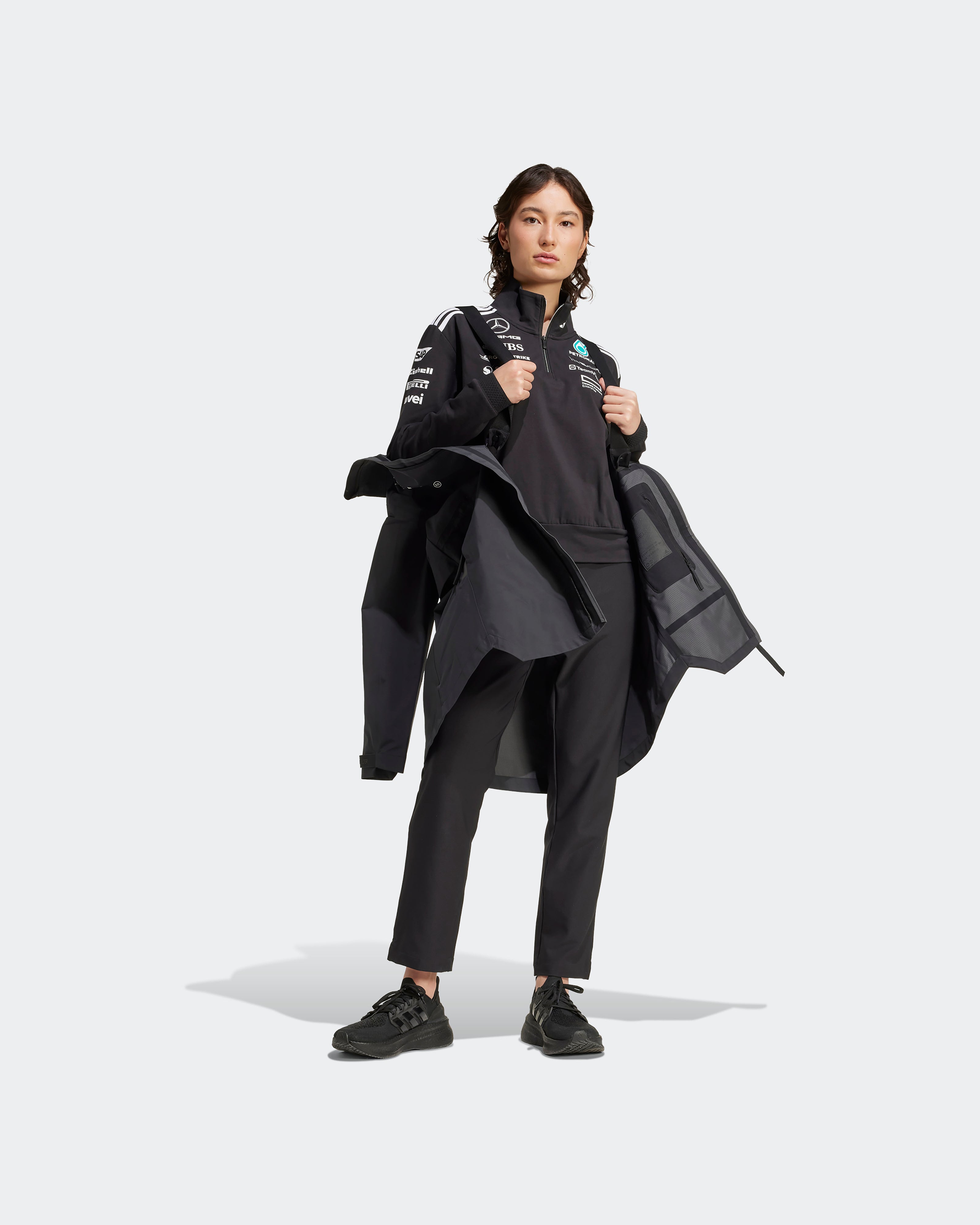 Womens 2025 Team Myshelter Jacket Black | Official Mercedes-AMG