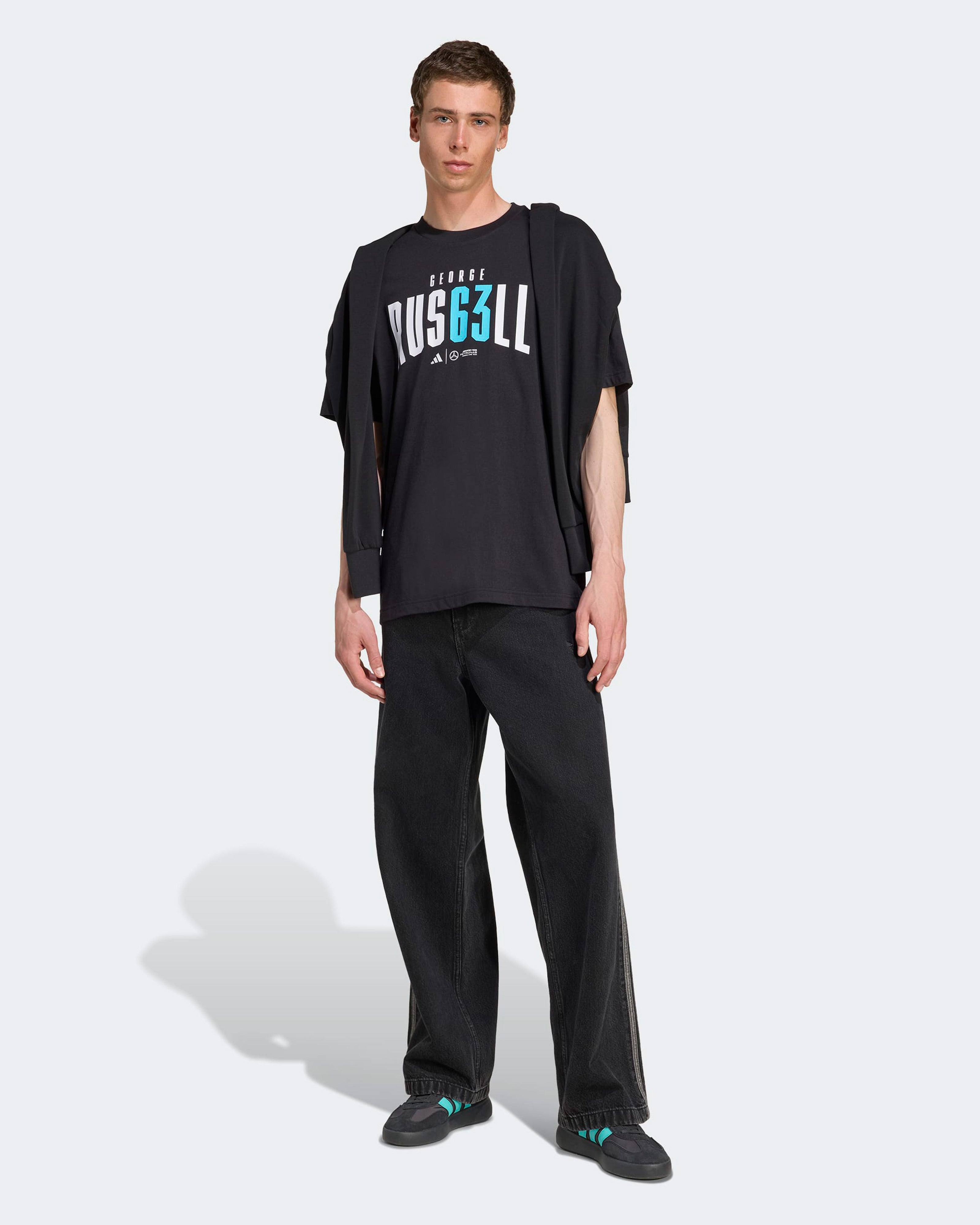 Mens George Russell T-shirt Black