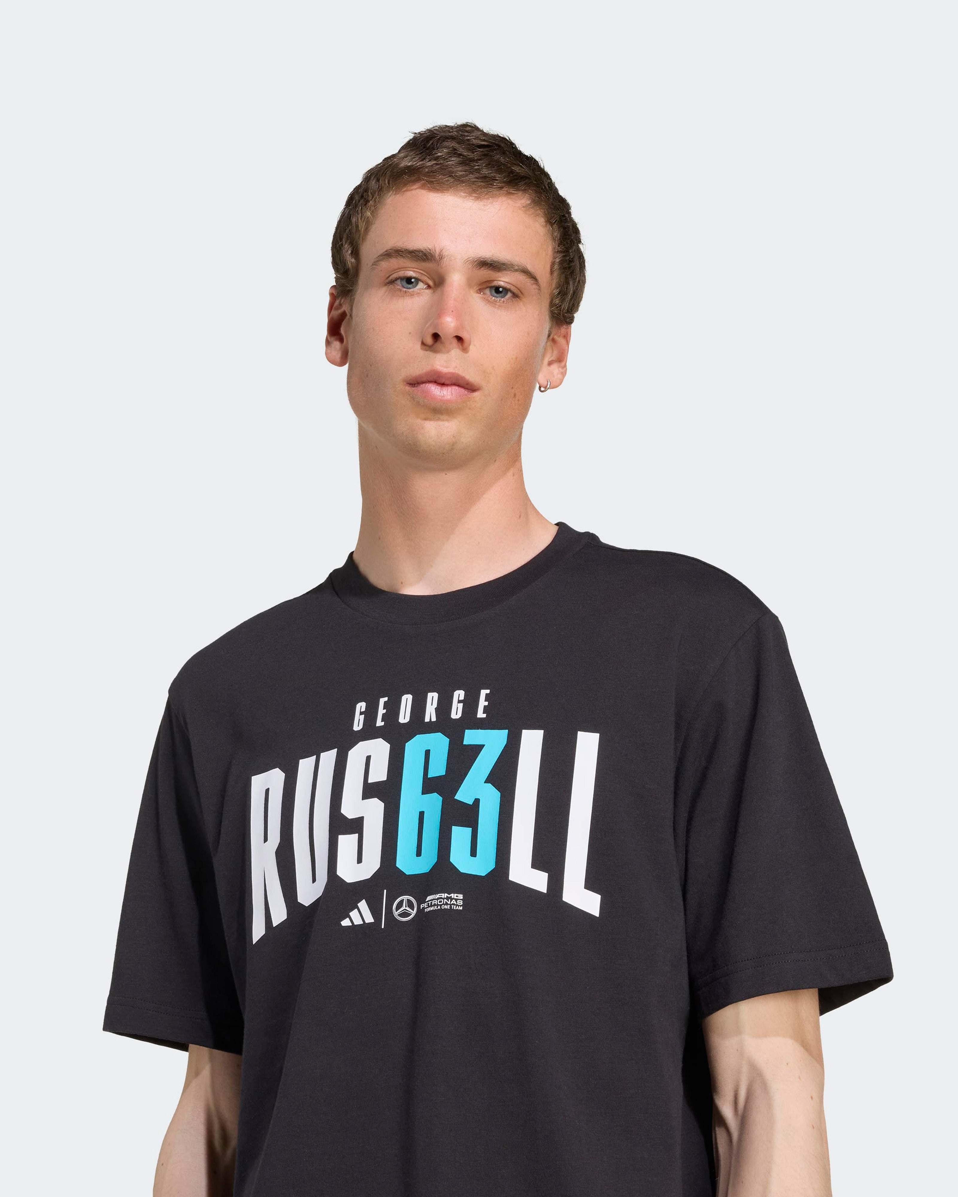 Mens George Russell T-shirt Black