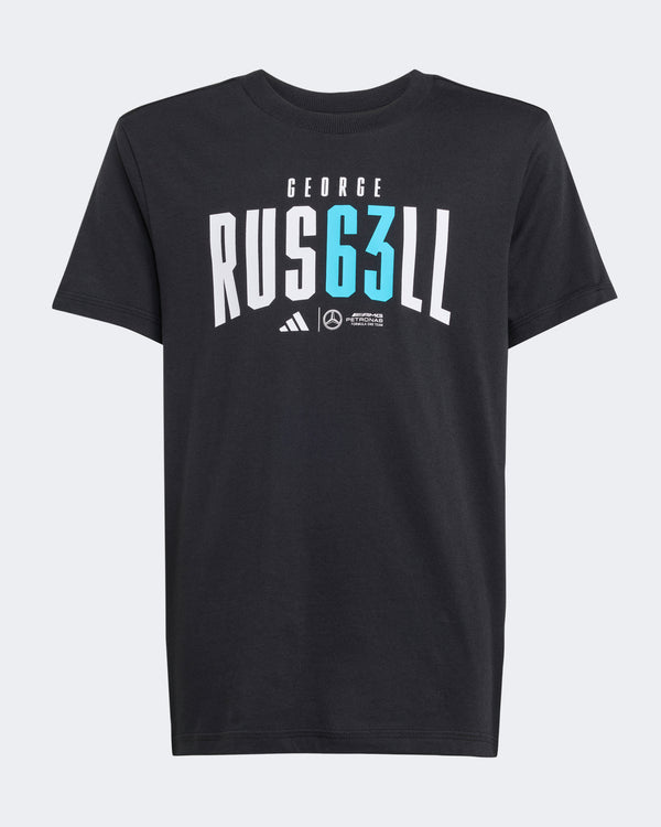 Kids George Russell T-shirt Black