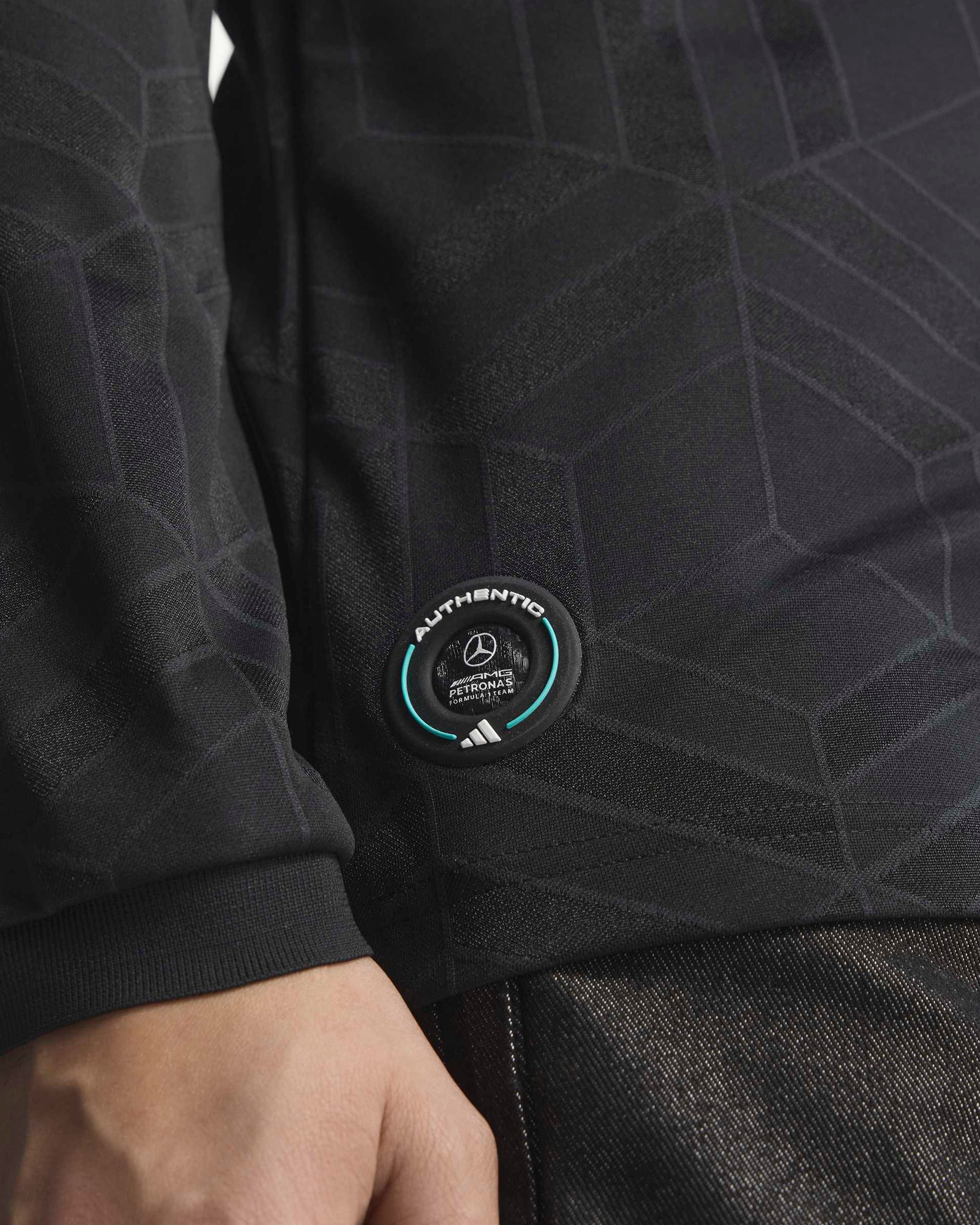 Men's 2026 Authentic Driver Long Sleeve Tee – Black | Mercedes-AMG
