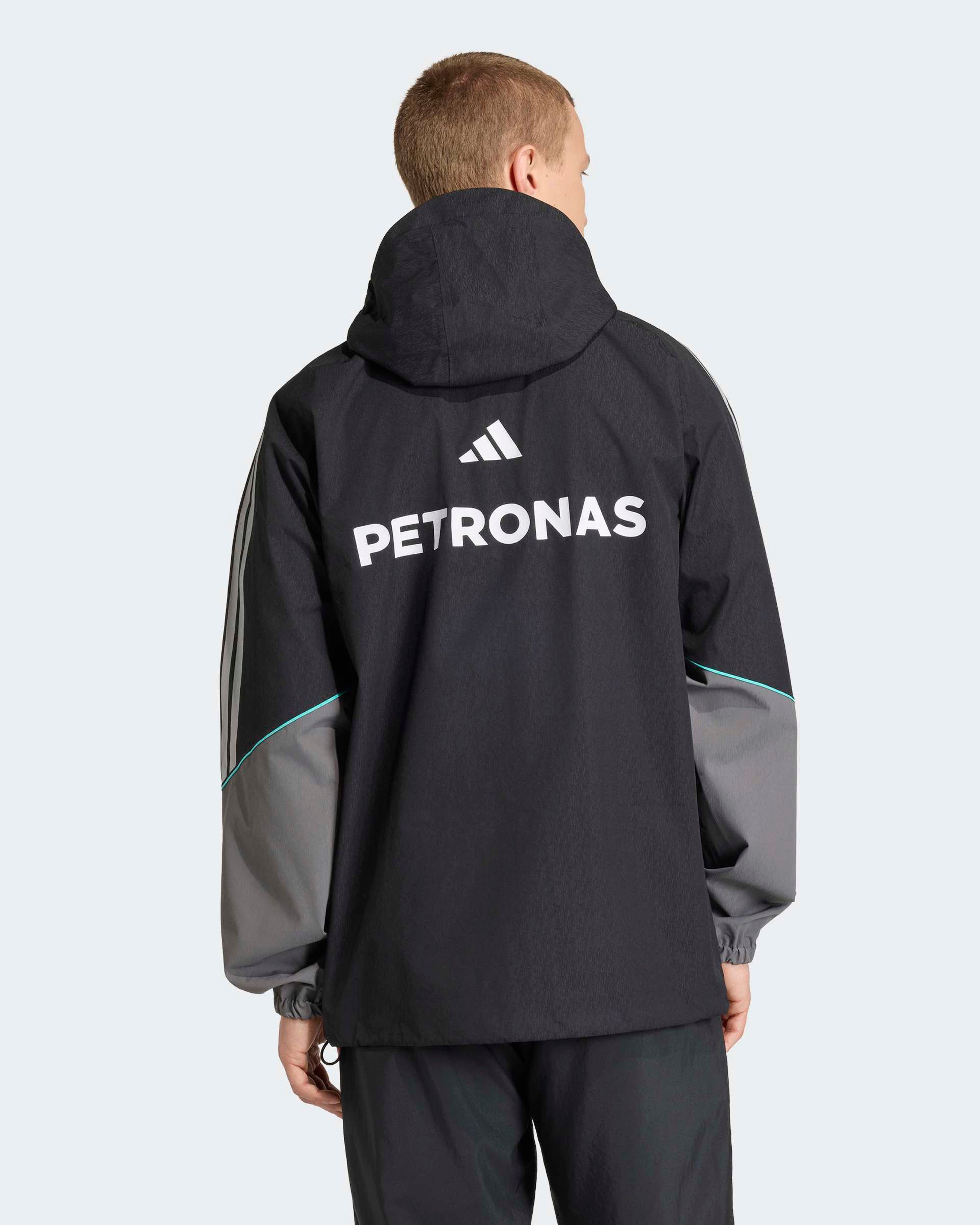 Men's 2026 Mechanics Rain Jacket Black | Mercedes-AMG PETRONAS F1