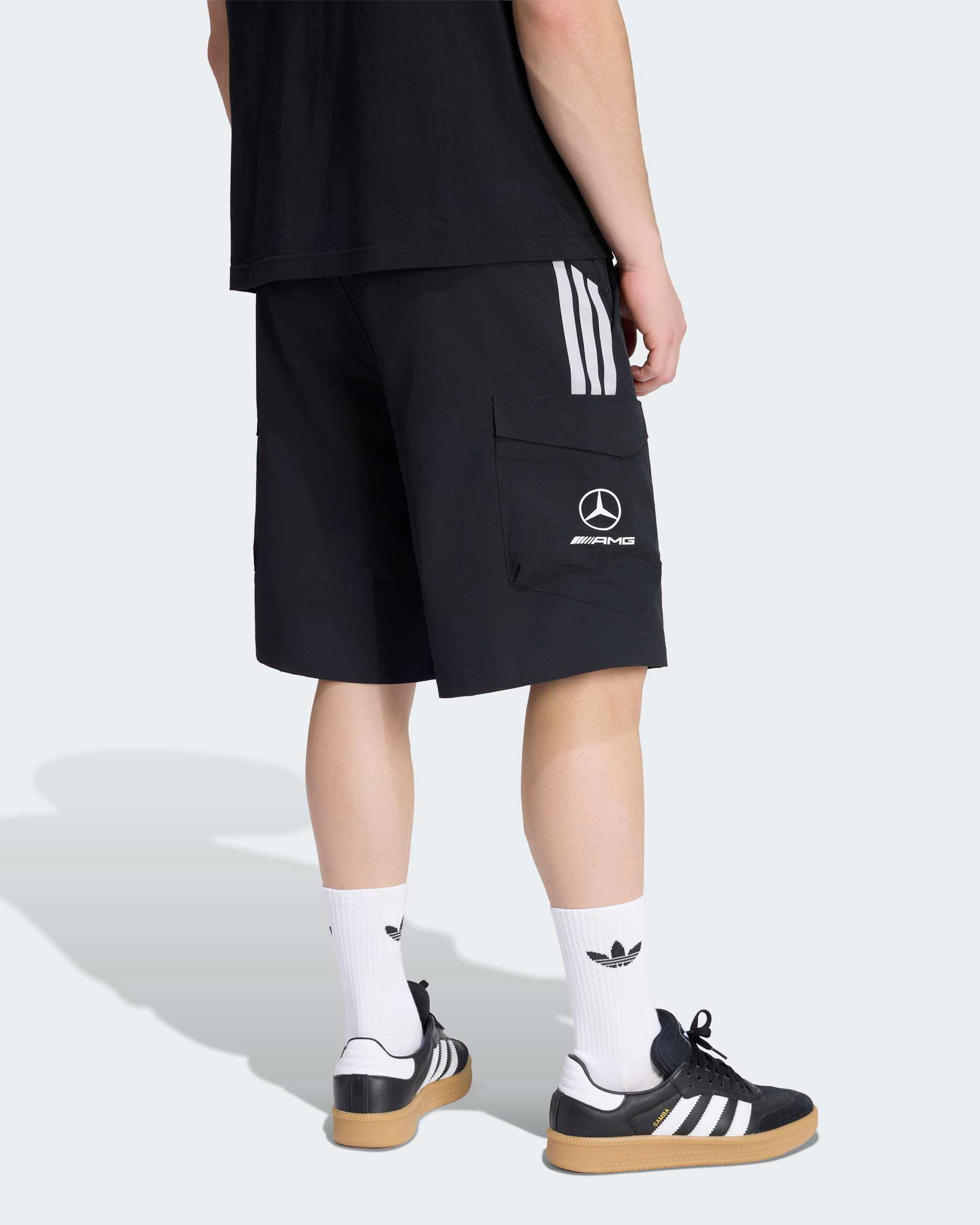 アソス メルセデス AMGコラボ　T.WorksTeam_SHORTS Sサイズ Mercedes-AMG PETRONAS F1 Team Men's 2026 Mechanics Shorts - Black