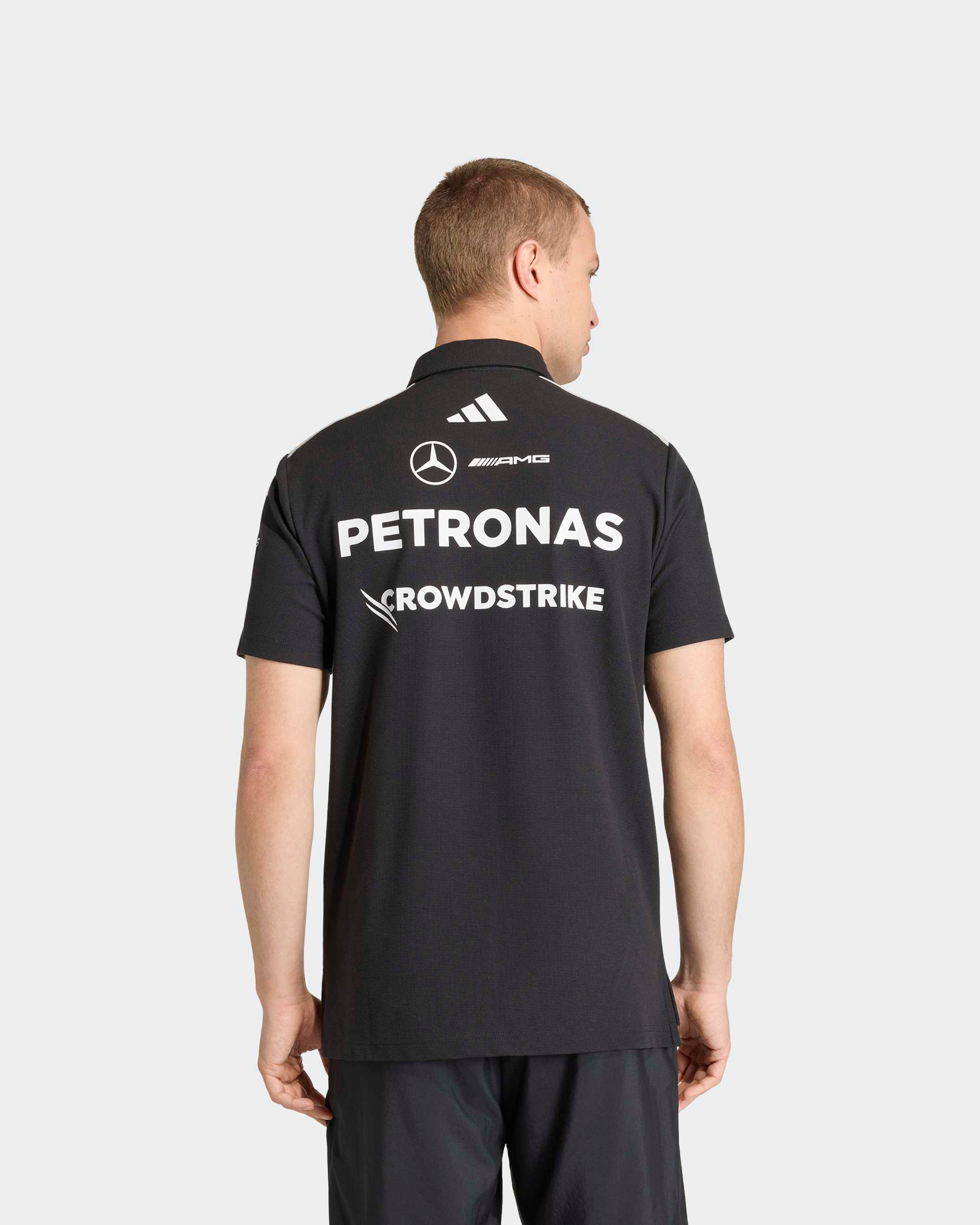 HUGO BOSS Mercedes AMG Petronas ポロシャツ Men's 2026 Team Polo Shirt - Black | Mercedes-AMG Petronas F1