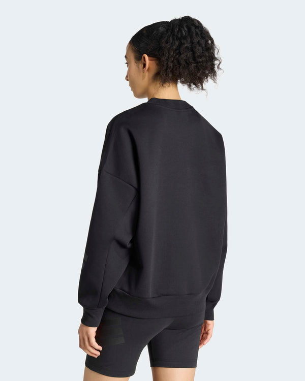 Womens Lights Out Sweat Top Black