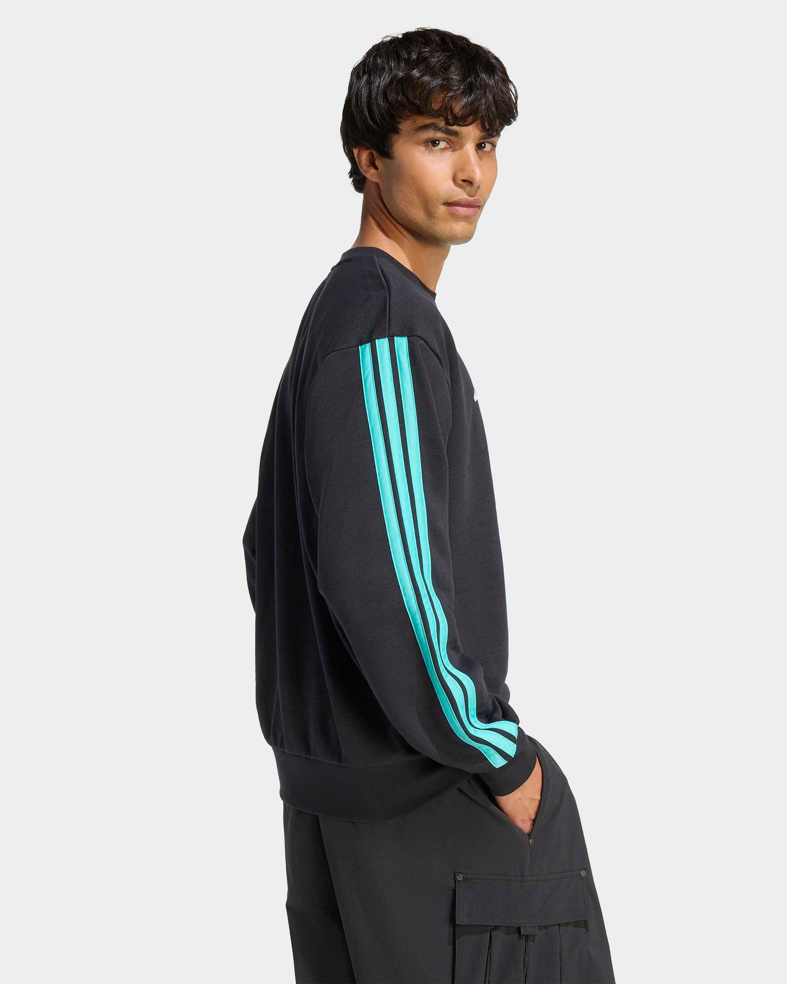 Mens DNA Sweat Top Black