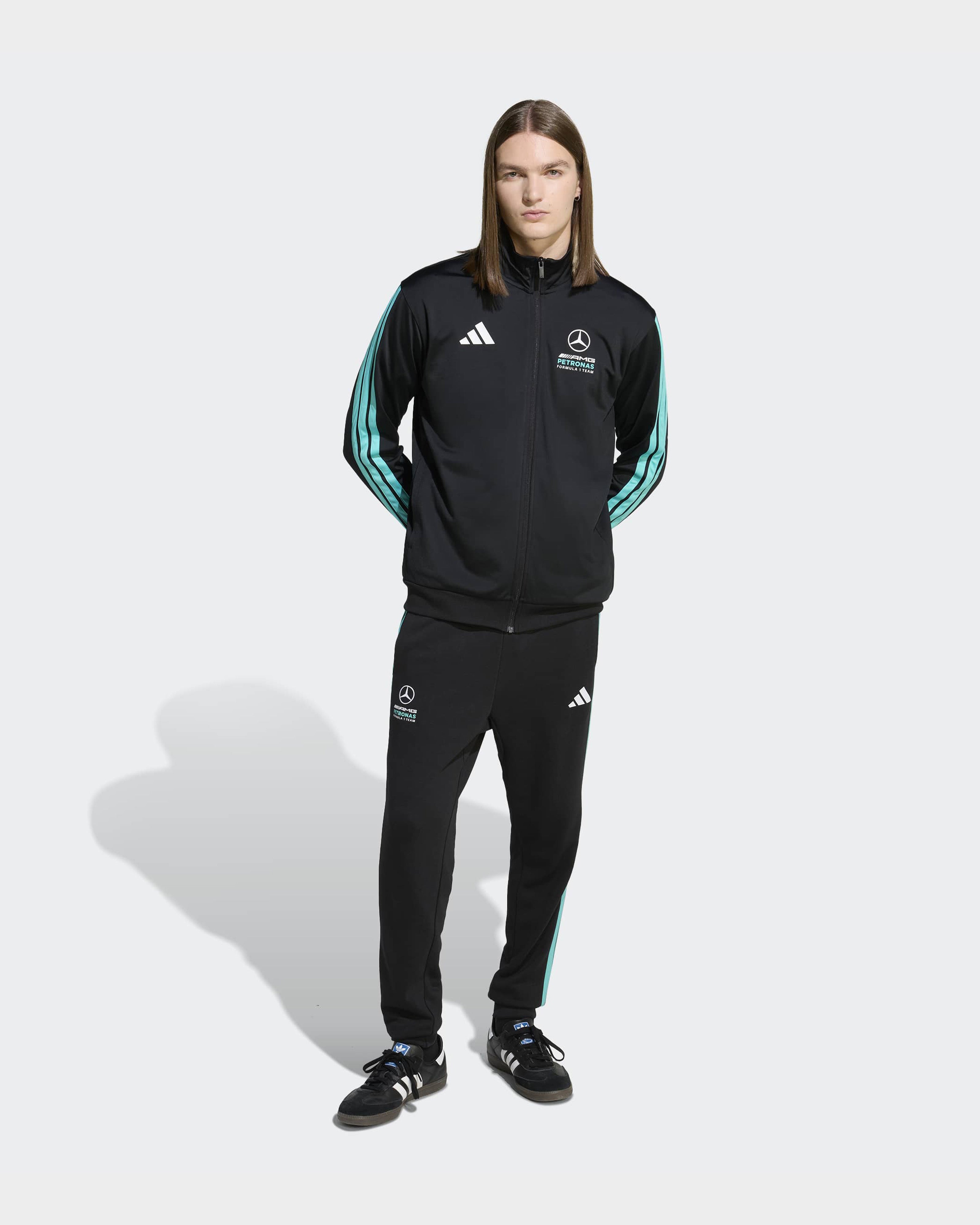 2026 Men's DNA Track Top - Black | Official Mercedes-AMG PETRONAS